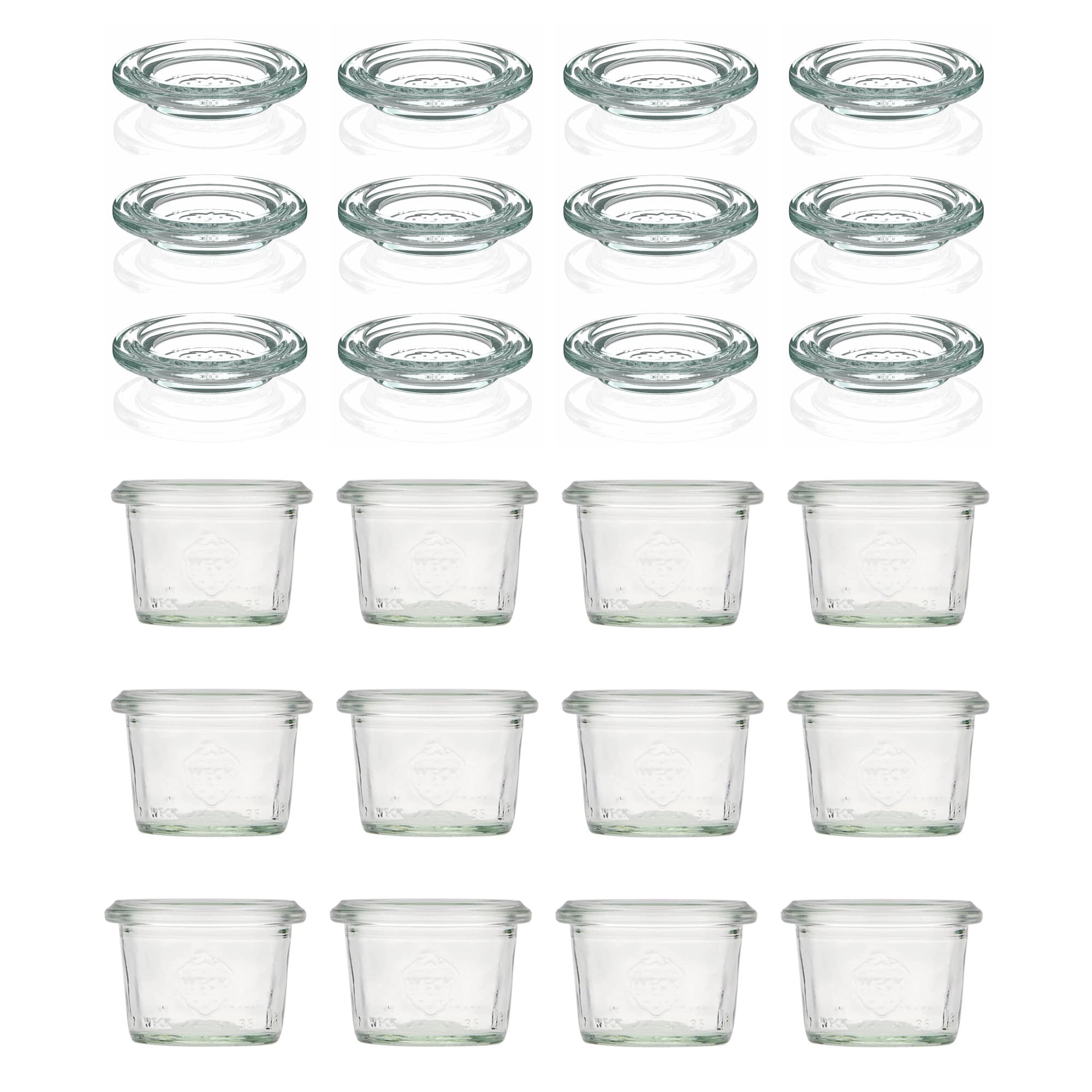 12x 35 ml WECK-störtglas med glaslock RR 40