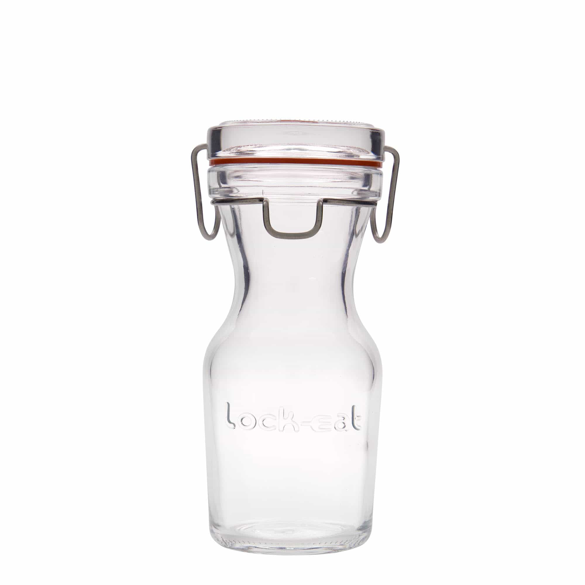 250 ml glaskaraff 'Lock-Eat', öppning: trådbygelstängning