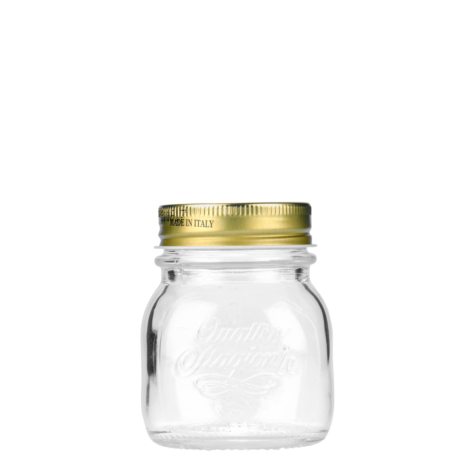 150 ml glas 'Quattro Stagioni', öppning: skruvlock 150 ml glas 'Quattro Stagioni', öppning: skruvlock