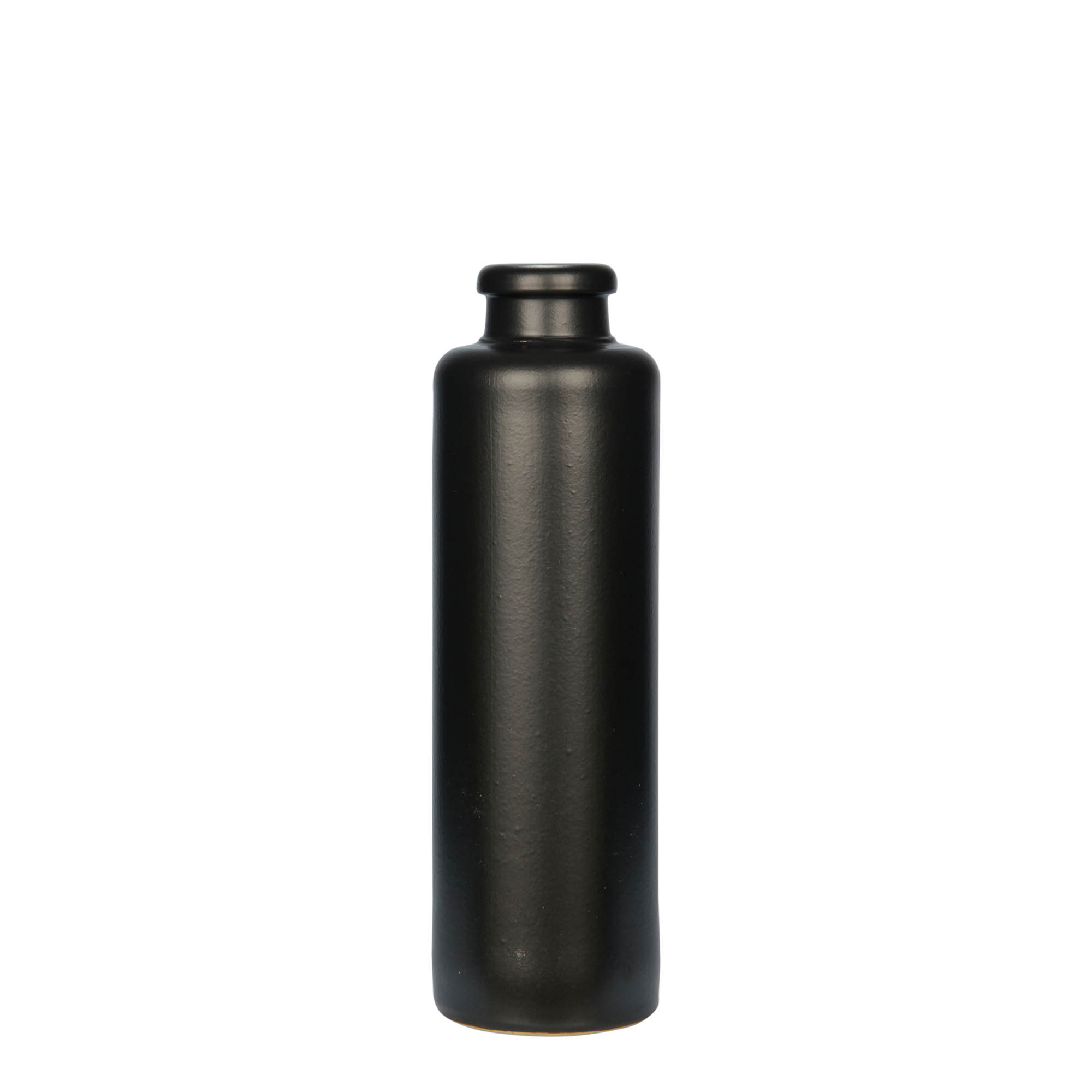 200 ml lerkrus, stengods, svart, öppning: kork