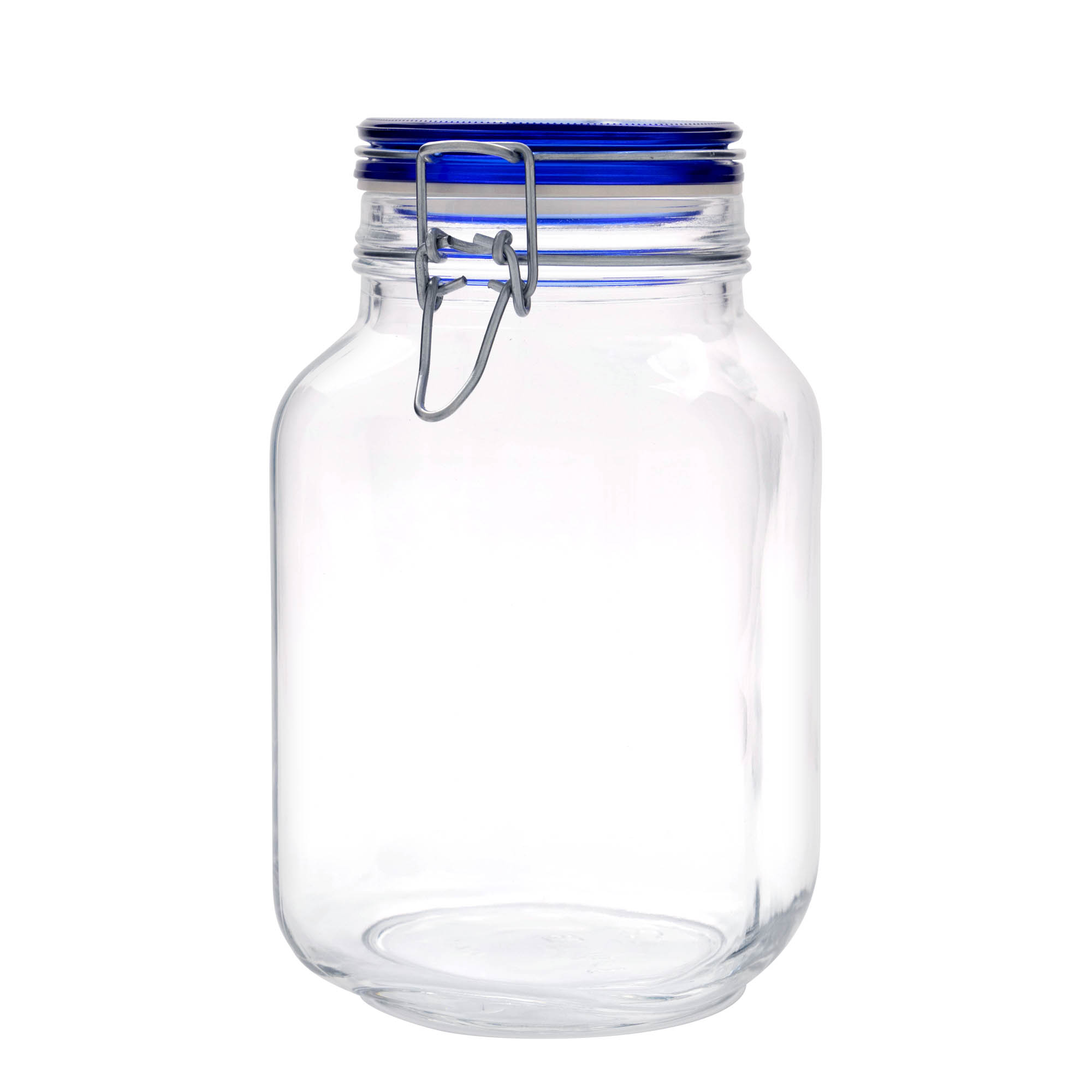 2.000 ml trådbygelglas 'Fido' blått lock, fyrkantigt, öppning: trådbygelstängning 2.000 ml trådbygelglas 'Fido' blått lock, fyrkantigt, öppning: trådbygelstängning