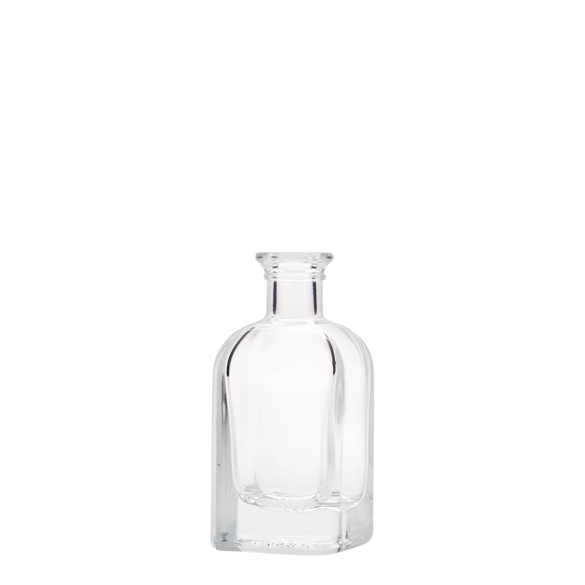 40 ml glasflaska apotekarhörnet, fyrkantig, öppning: kork