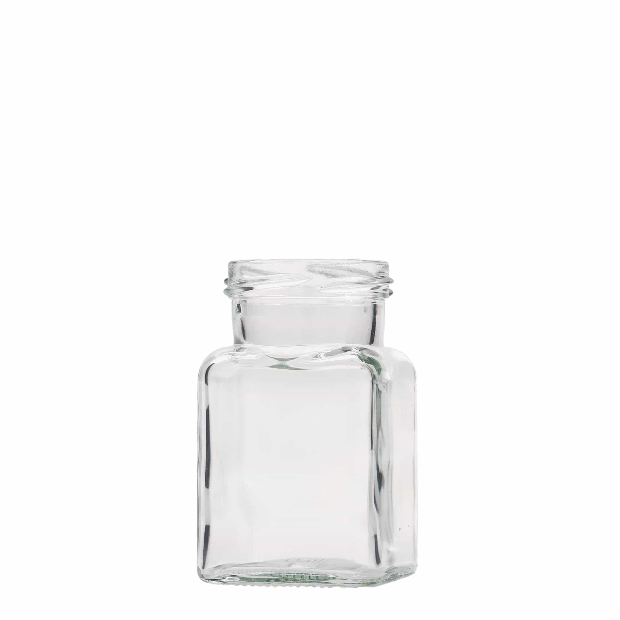 150 ml fyrkantigt glas, öppning: Twist-Off (TO 53) 150 ml fyrkantigt glas, öppning: Twist-Off (TO 53)
