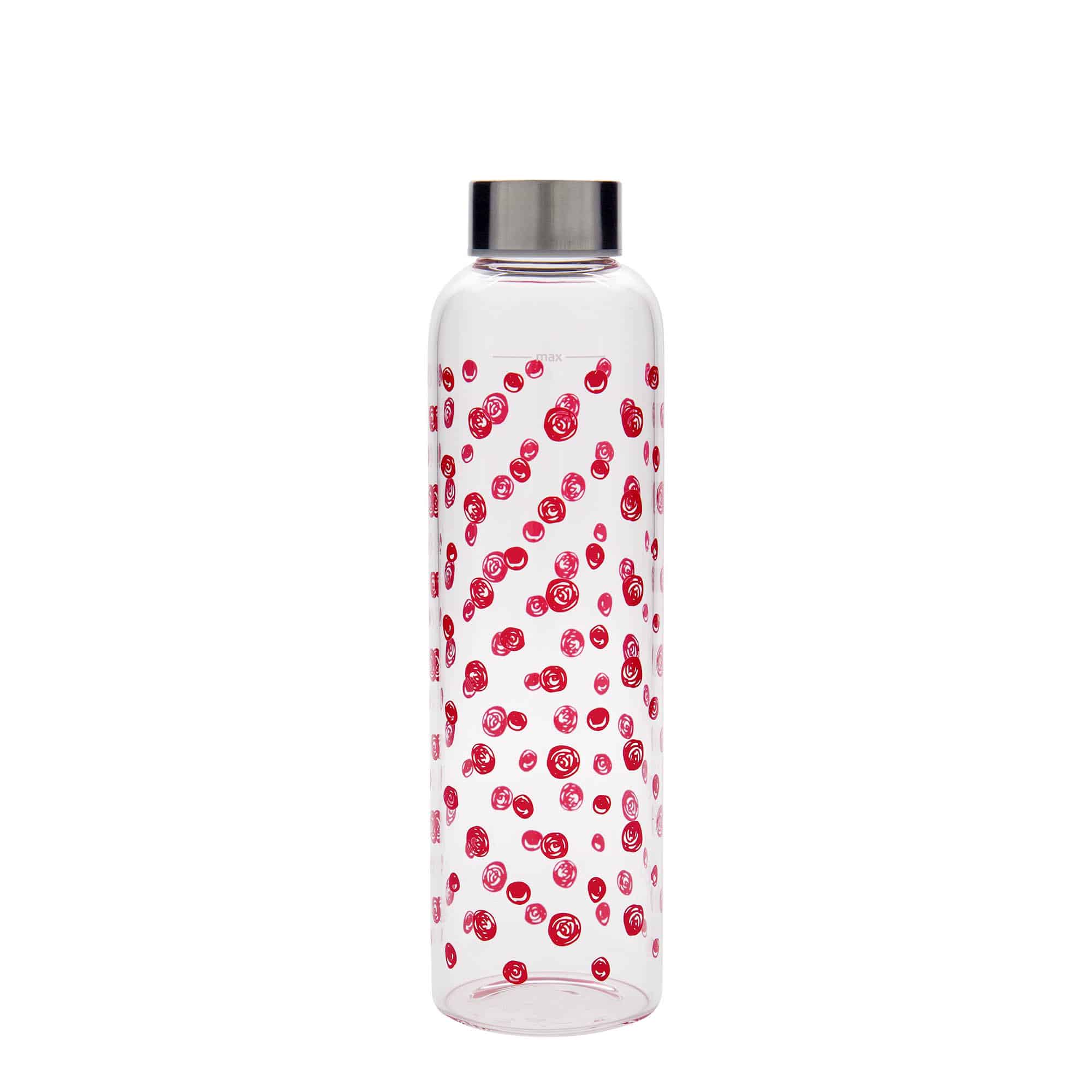 500 ml drickflaska 'Perseus - Röda prickar', öppning: skruvlock