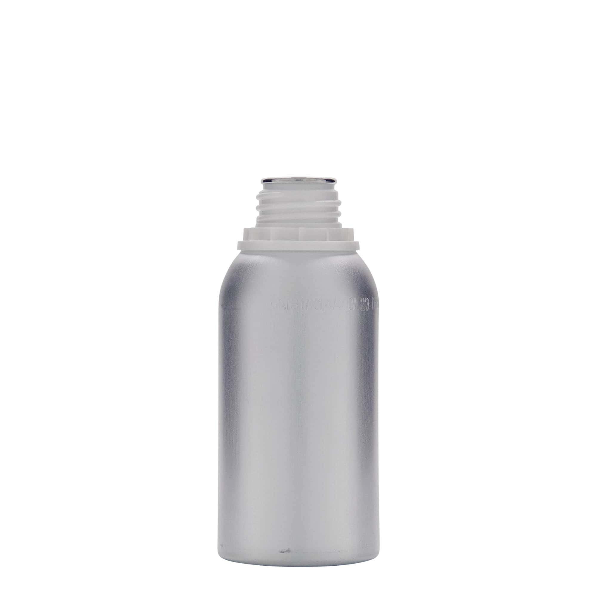 275 ml aluminiumflaska, metall, silver, mynning: DIN 32
