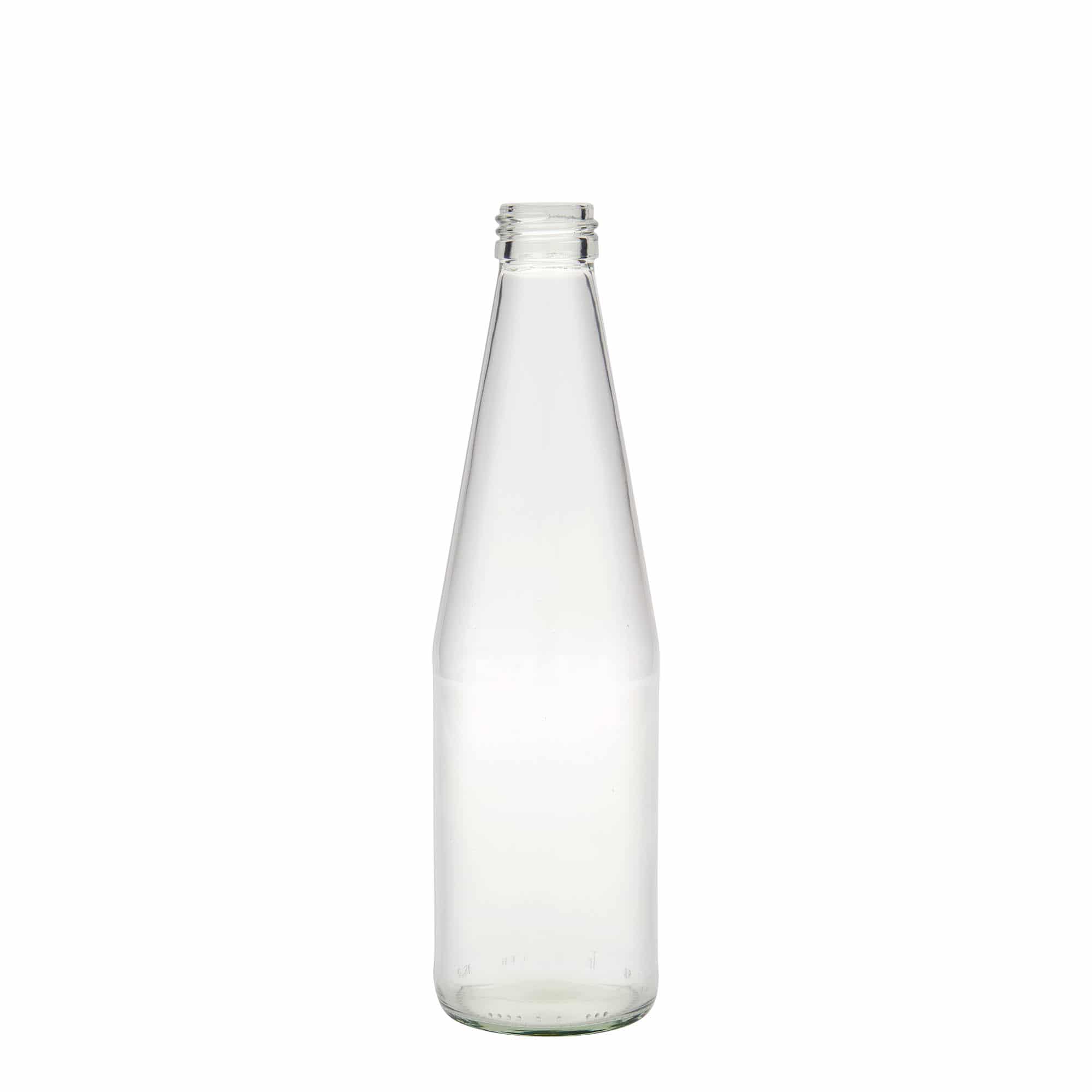 330 ml universalflaska morotsform, glas, öppning: PP 28