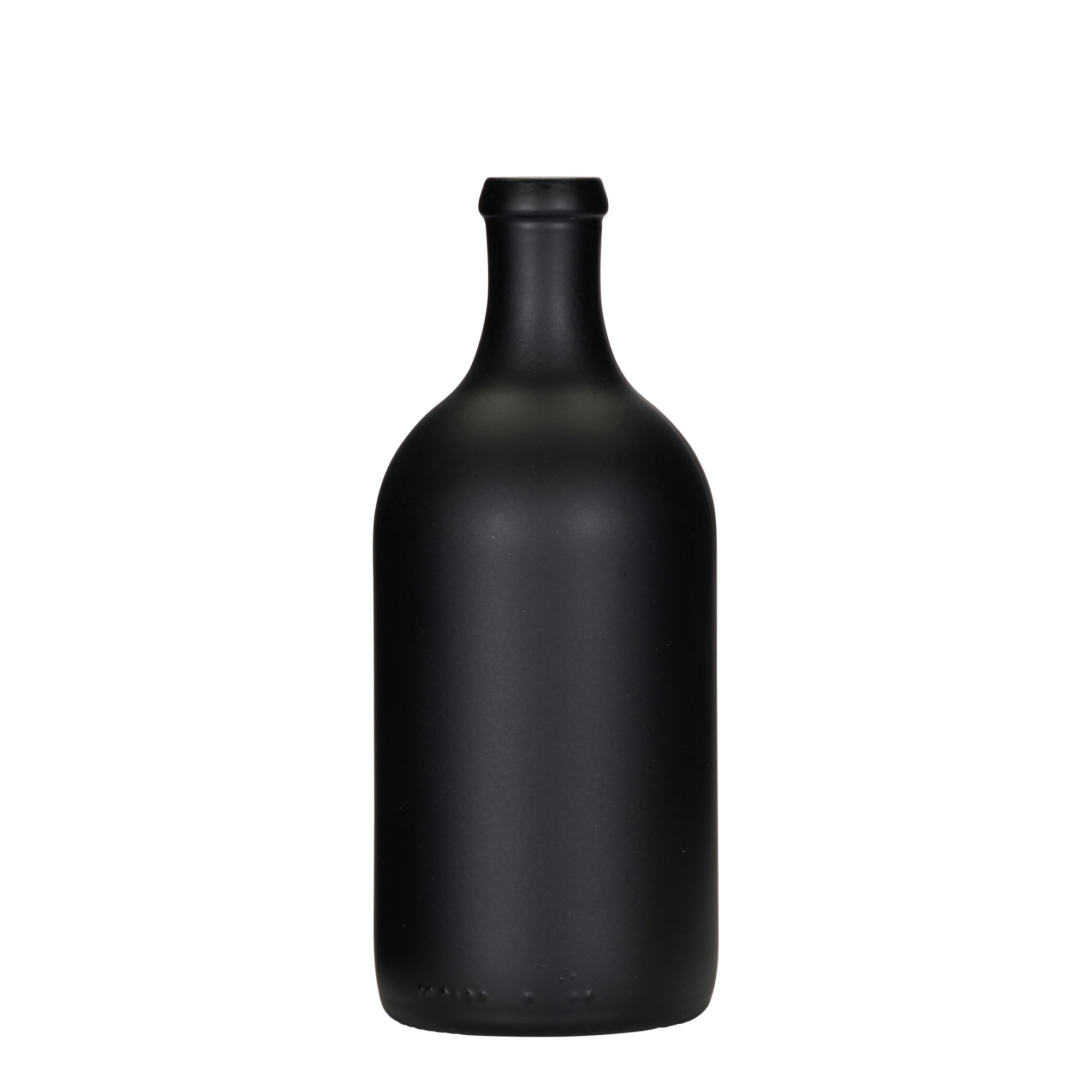 500 ml glasflaska 'Ginevra Leggera', svart, mynning: kork 500 ml glasflaska 'Ginevra Leggera', svart, mynning: kork