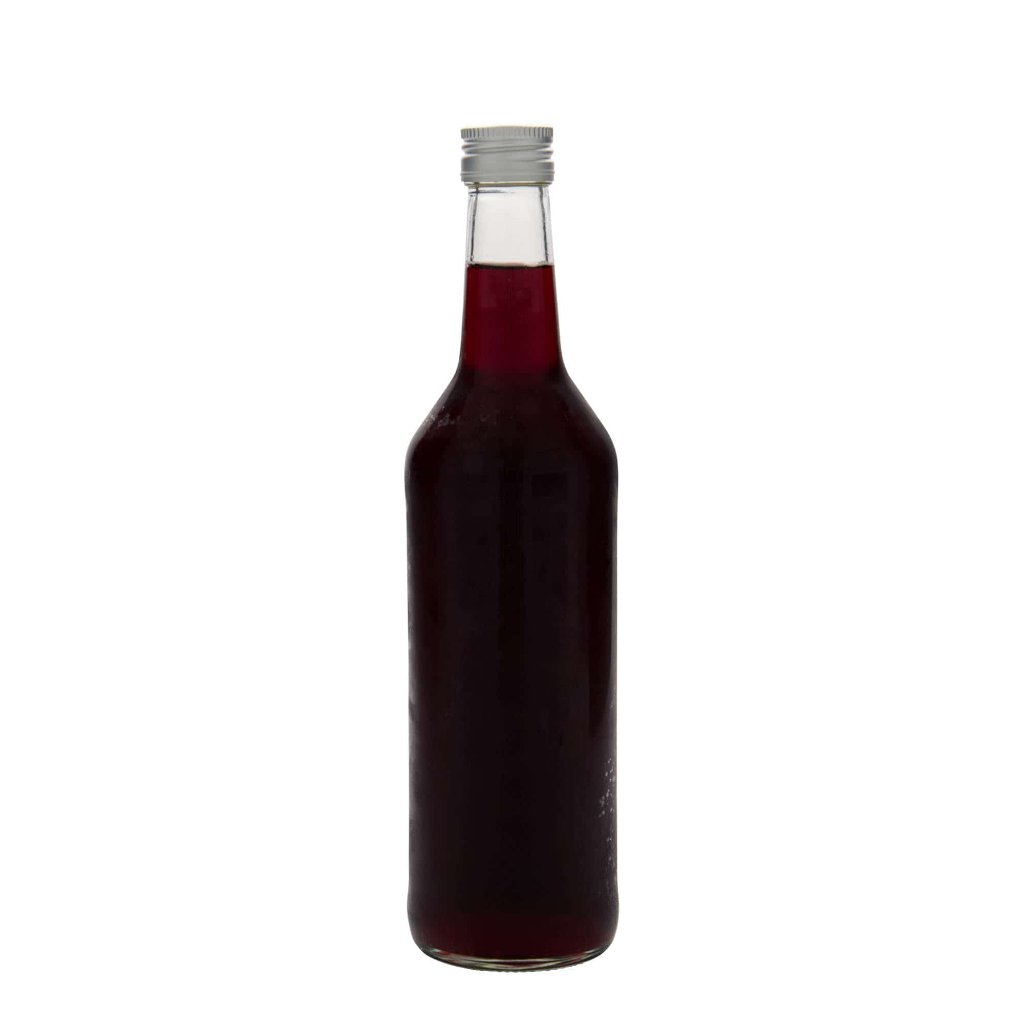 500 ml glasflaska med rak hals, öppning: PP 28