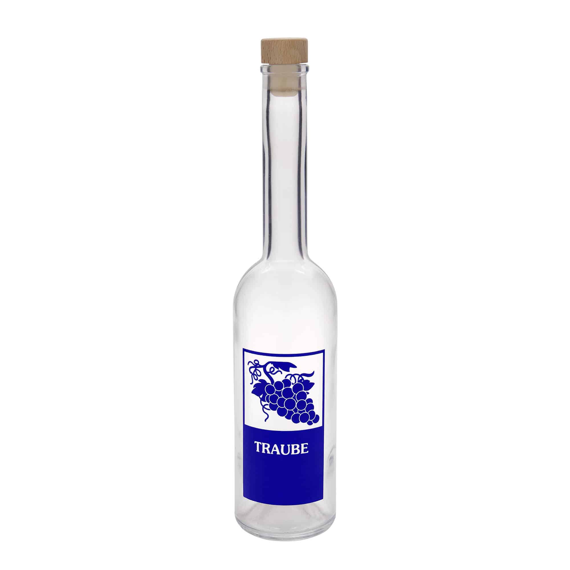 500 ml glasflaska 'Opera', motiv: druva, öppning: kork