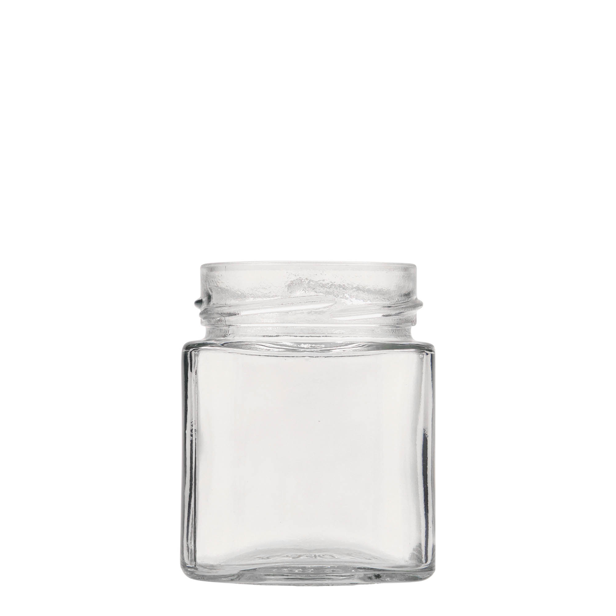 212 ml fyrkantigt glas 'Ikarus', öppning: Deep-Twist-Off (DTO 63)