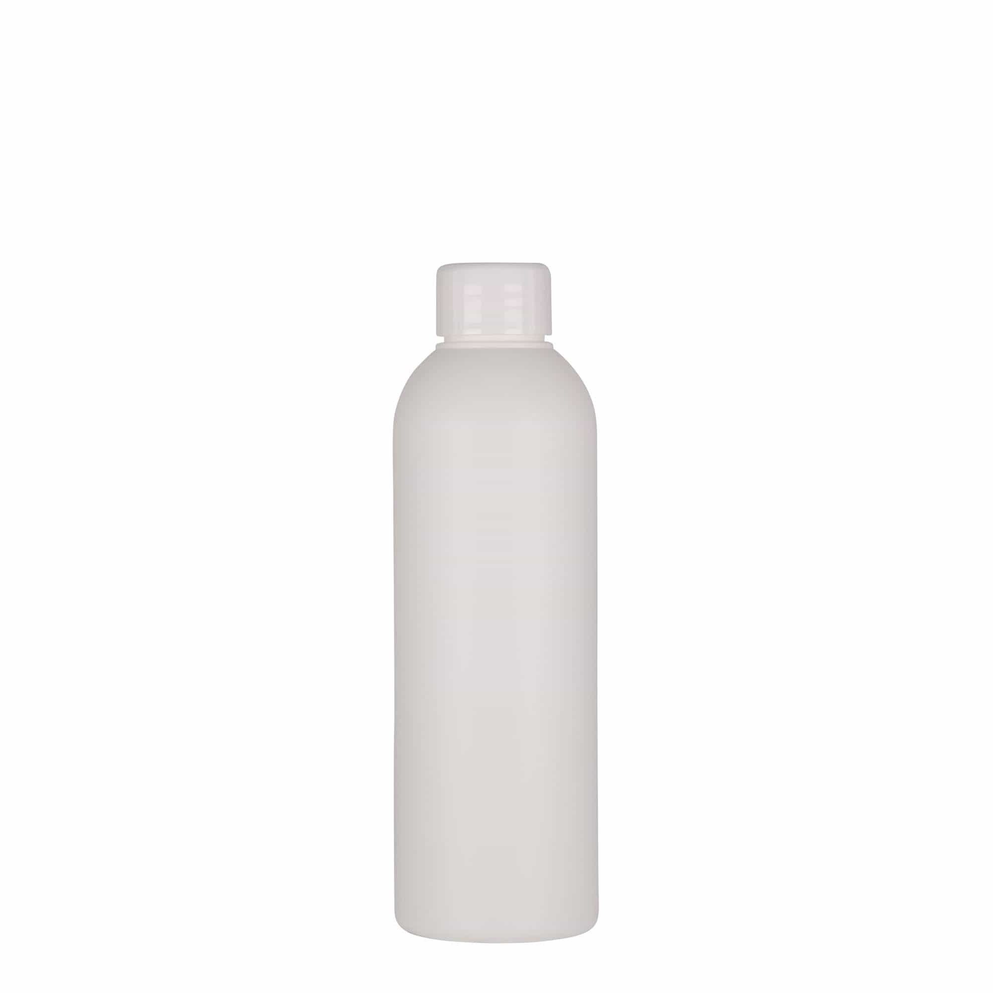 200 ml plastflaska 'Tuffy', HDPE, vit, öppning: 24/410