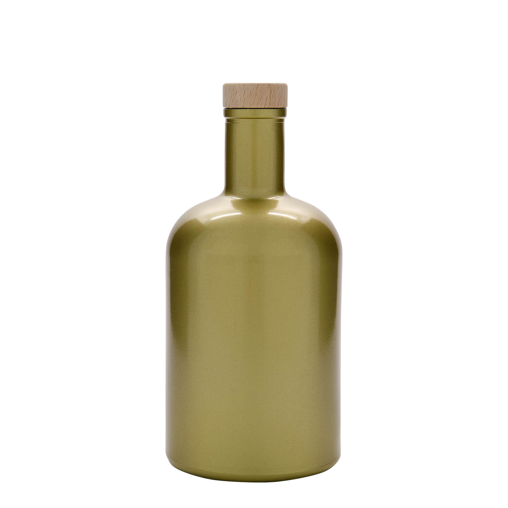 700 ml glasflaska 'Gerardino', guld, öppning: kork
