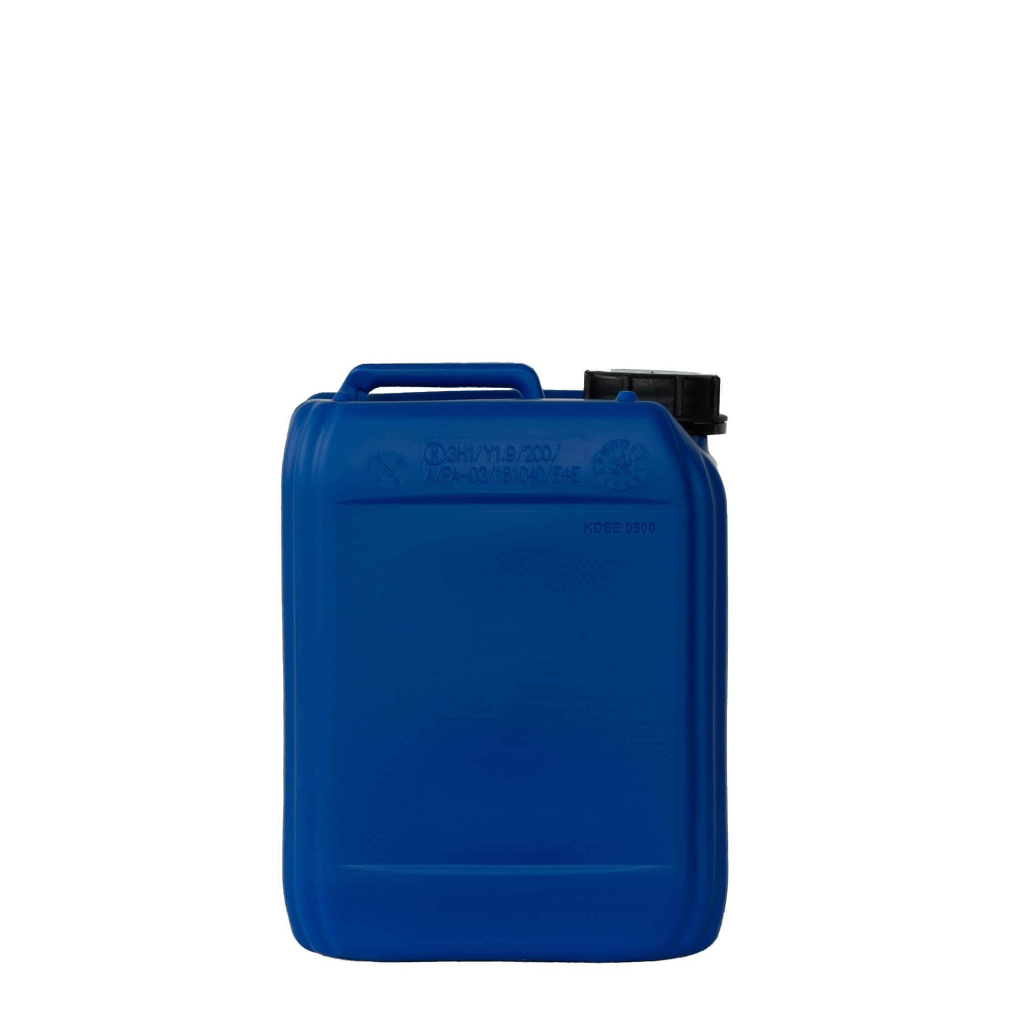 5 l dunk, rektangulär, HDPE-plast, blå, öppning: ND 55
