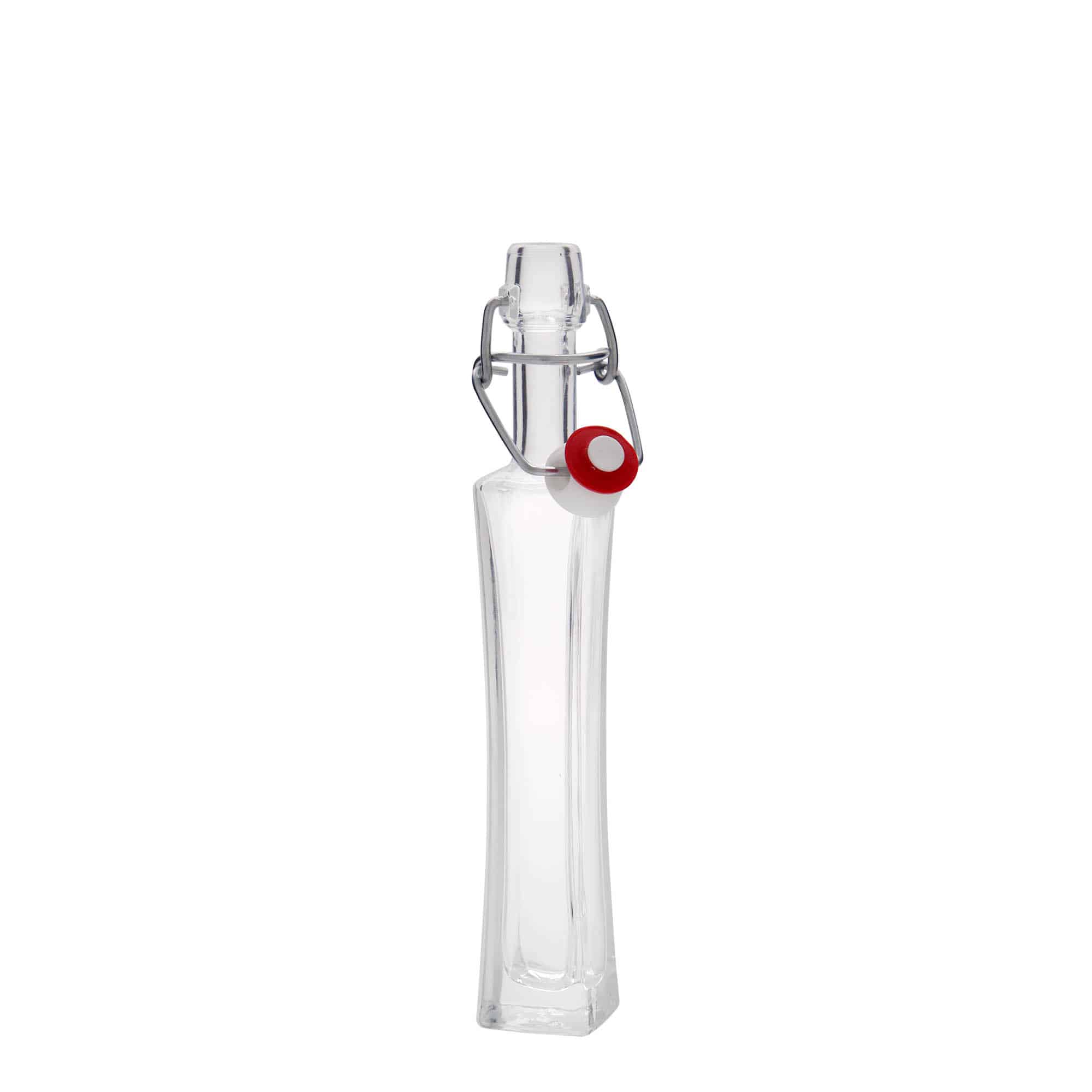 40 ml glasflaska 'Koko', kvadratisk, mynning: patentkork
