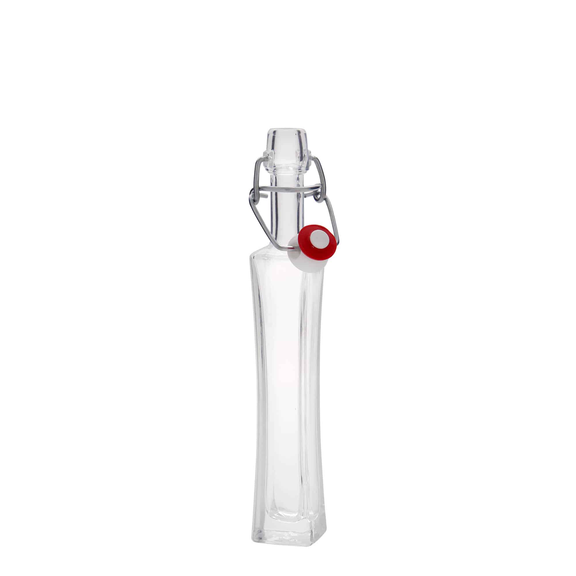 40 ml glasflaska 'Koko', kvadratisk, öppning: bygelstängning 40 ml glasflaska 'Koko', kvadratisk, öppning: bygelstängning