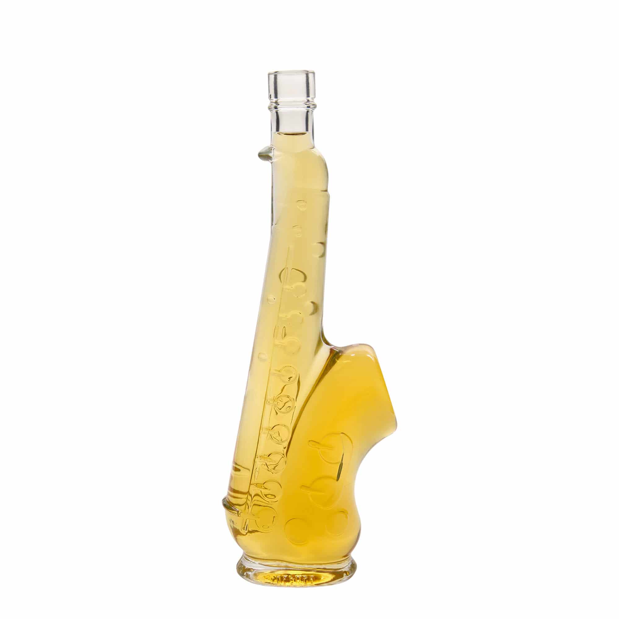 500 ml glasflaska 'Saxofon', öppning: kork