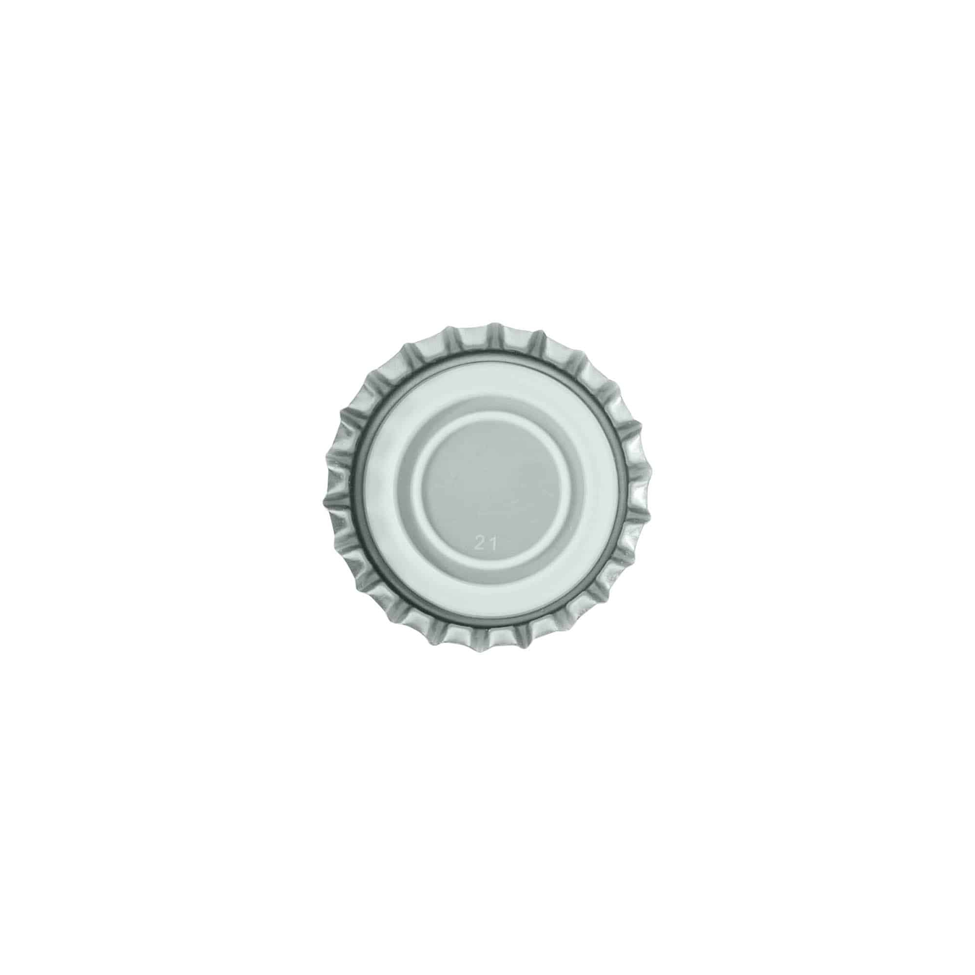 Kronkapsyl 29 mm, metall, silver