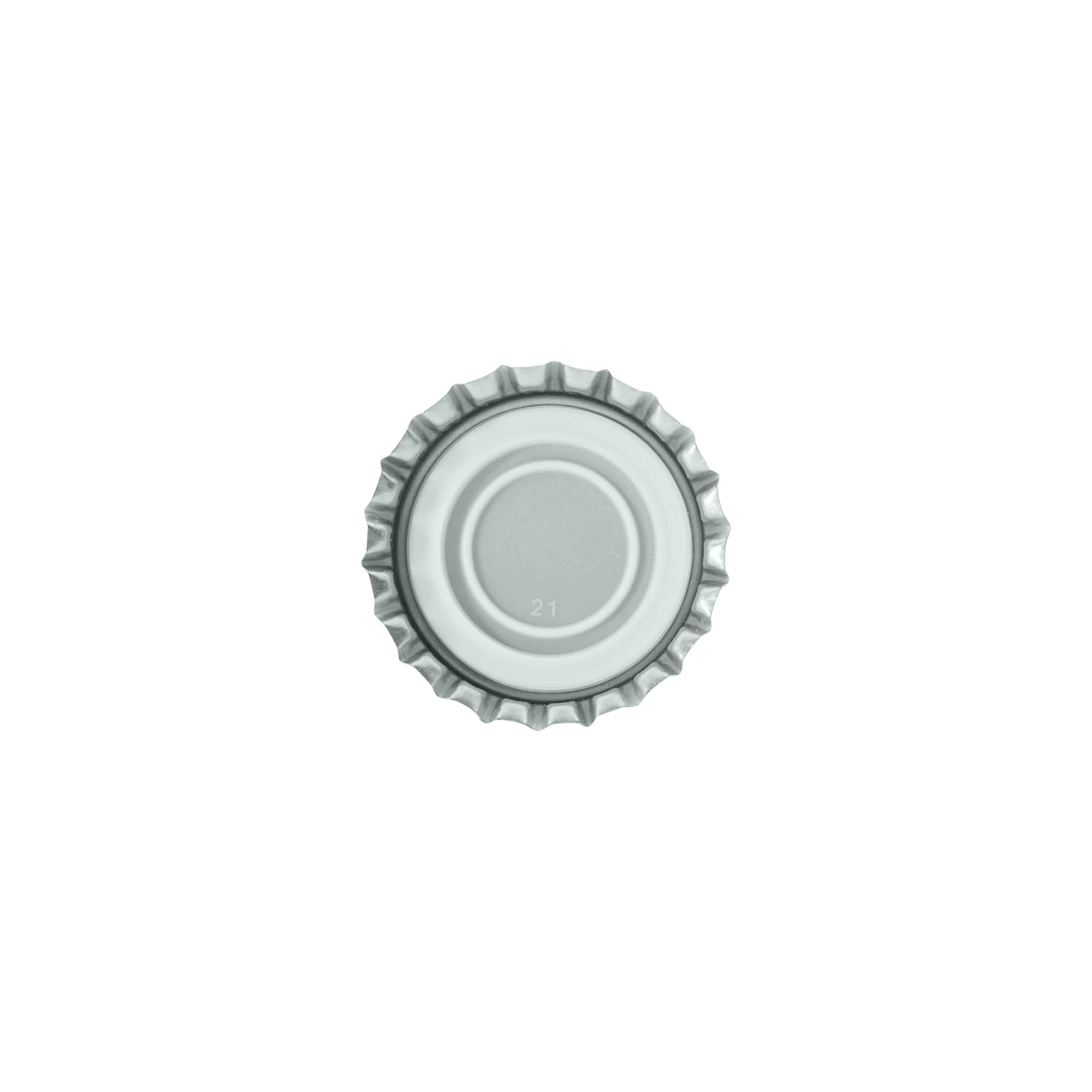 Kapsylen 29 mm, metall, silver