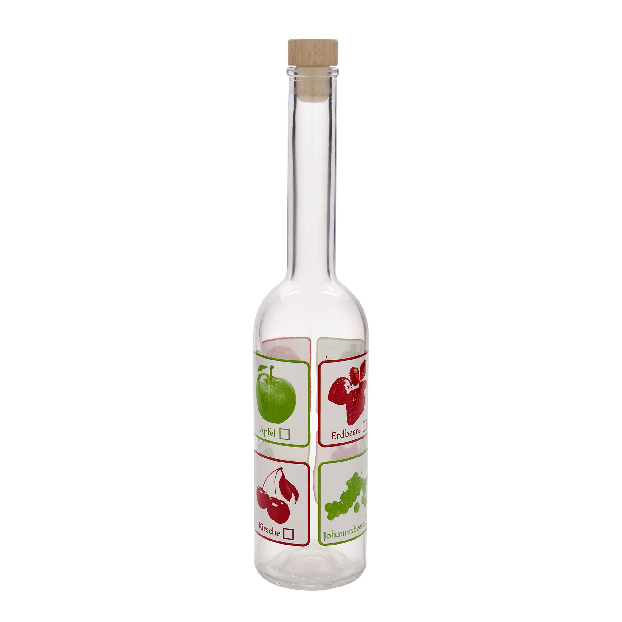 500 ml glasflaska 'Opera', motiv: frukter, öppning: kork 500 ml glasflaska 'Opera', motiv: frukter, öppning: kork