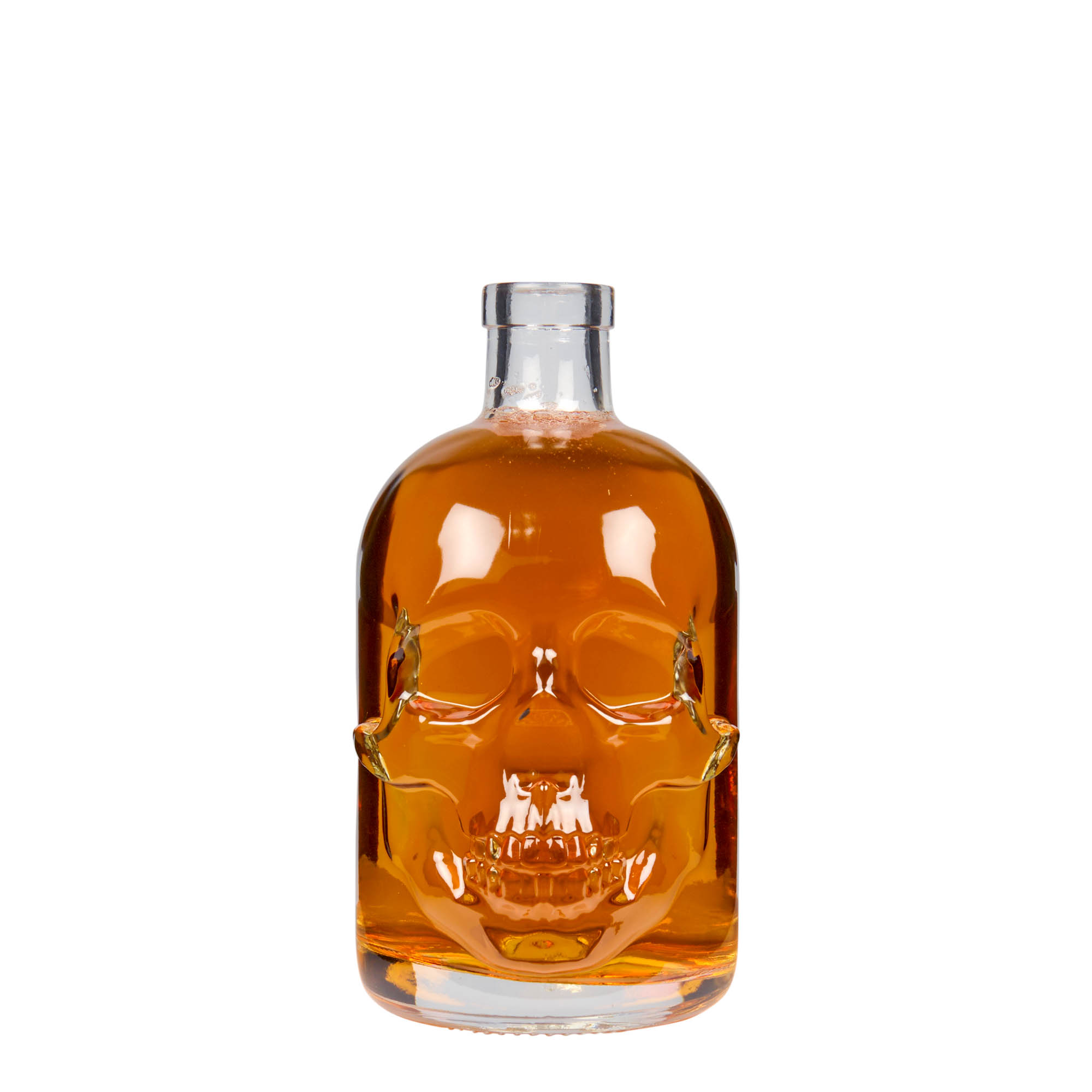 500 ml glasflaska 'Dödskalle', öppning: kork 500 ml glasflaska 'Dödskalle', öppning: kork