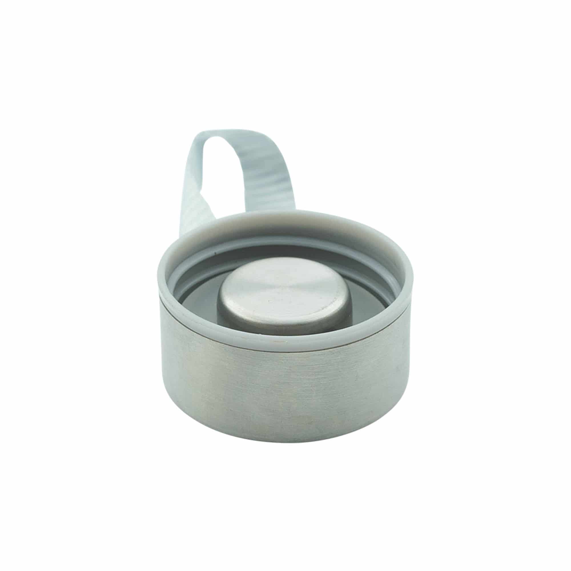 Skruvlock 'Perseus' med band, metall, silver