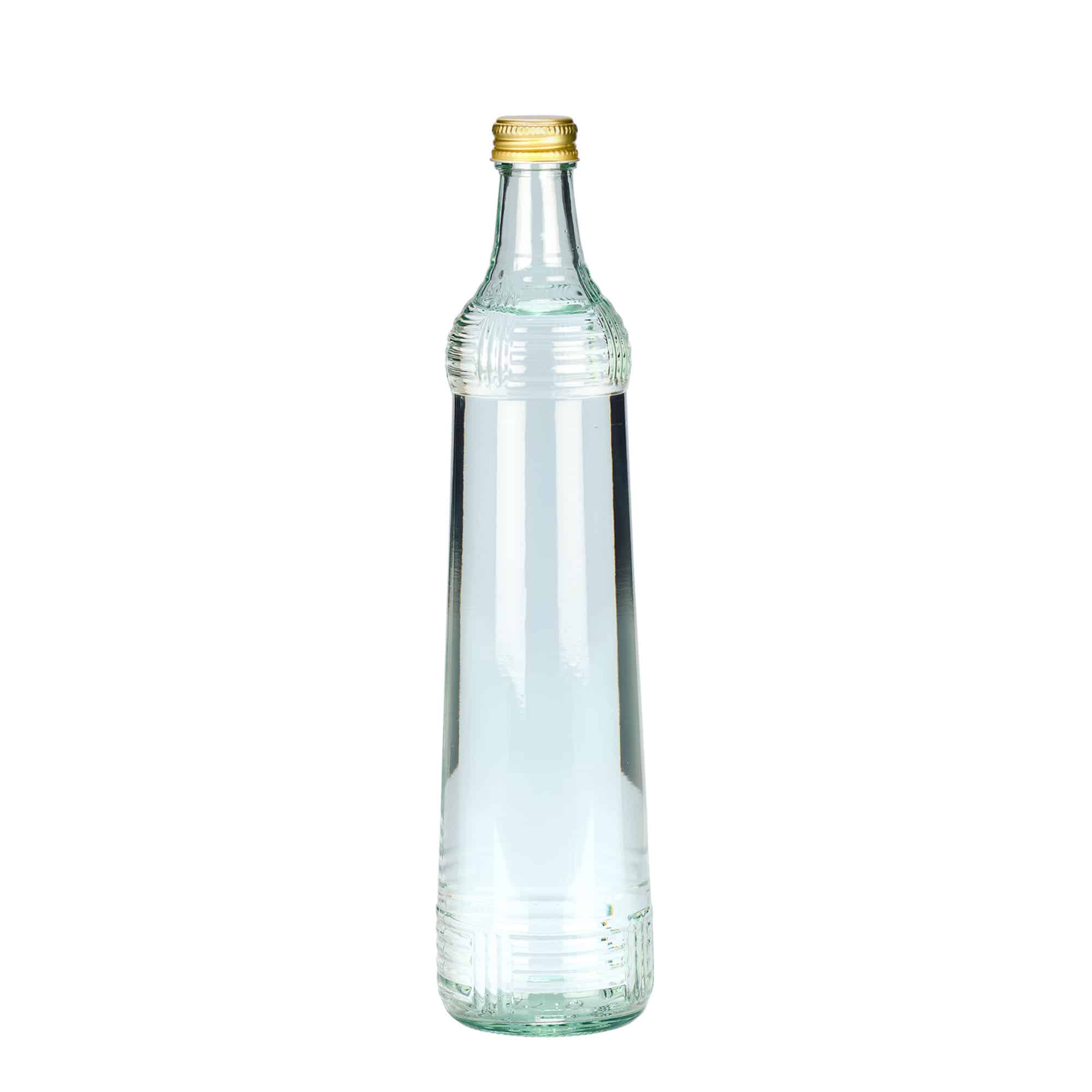 700 ml glasflaska vodka Zwiebelturm, mynning: PP 28