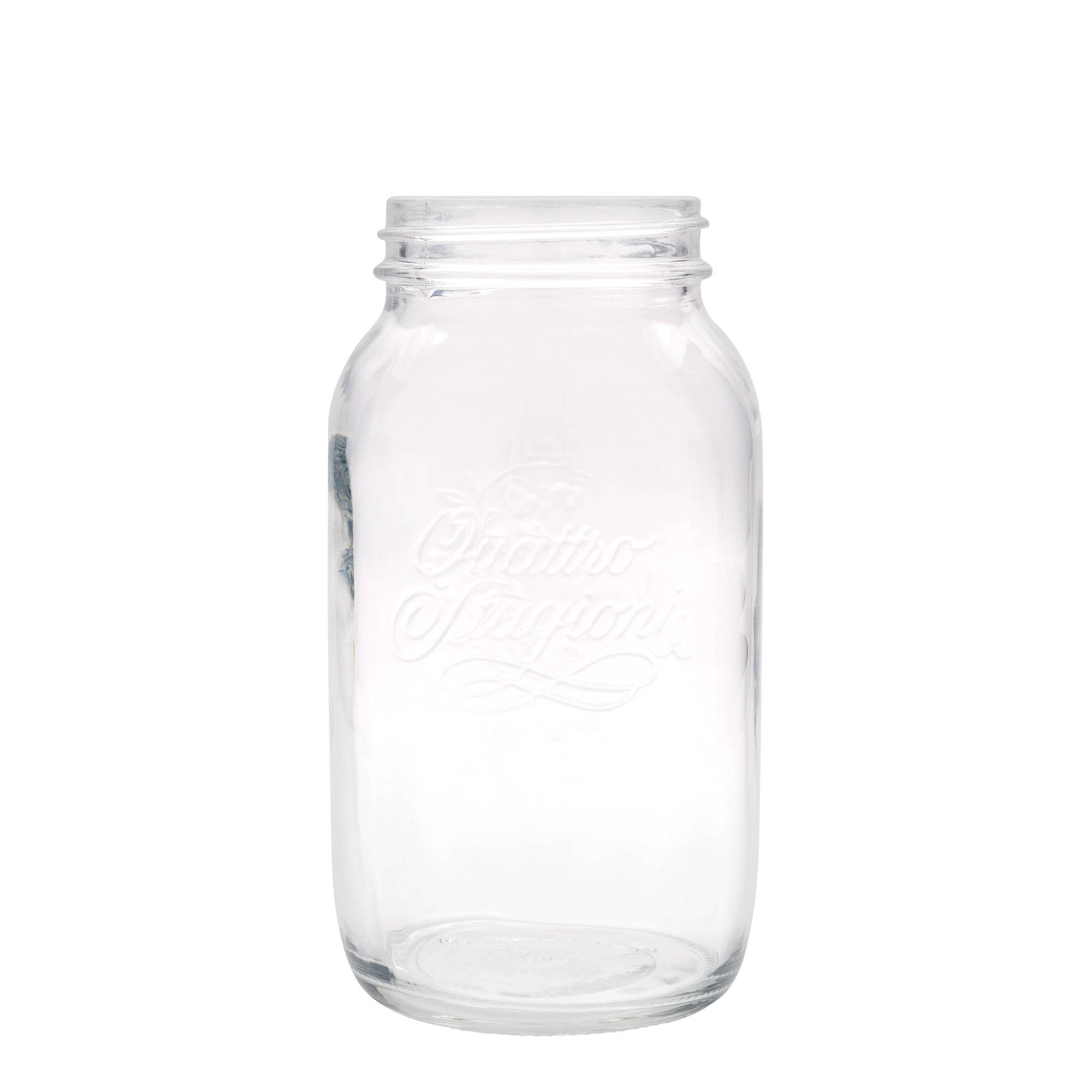 1 500 ml glas 'Quattro Stagioni', öppning: skruvlock 1 500 ml glas 'Quattro Stagioni', öppning: skruvlock
