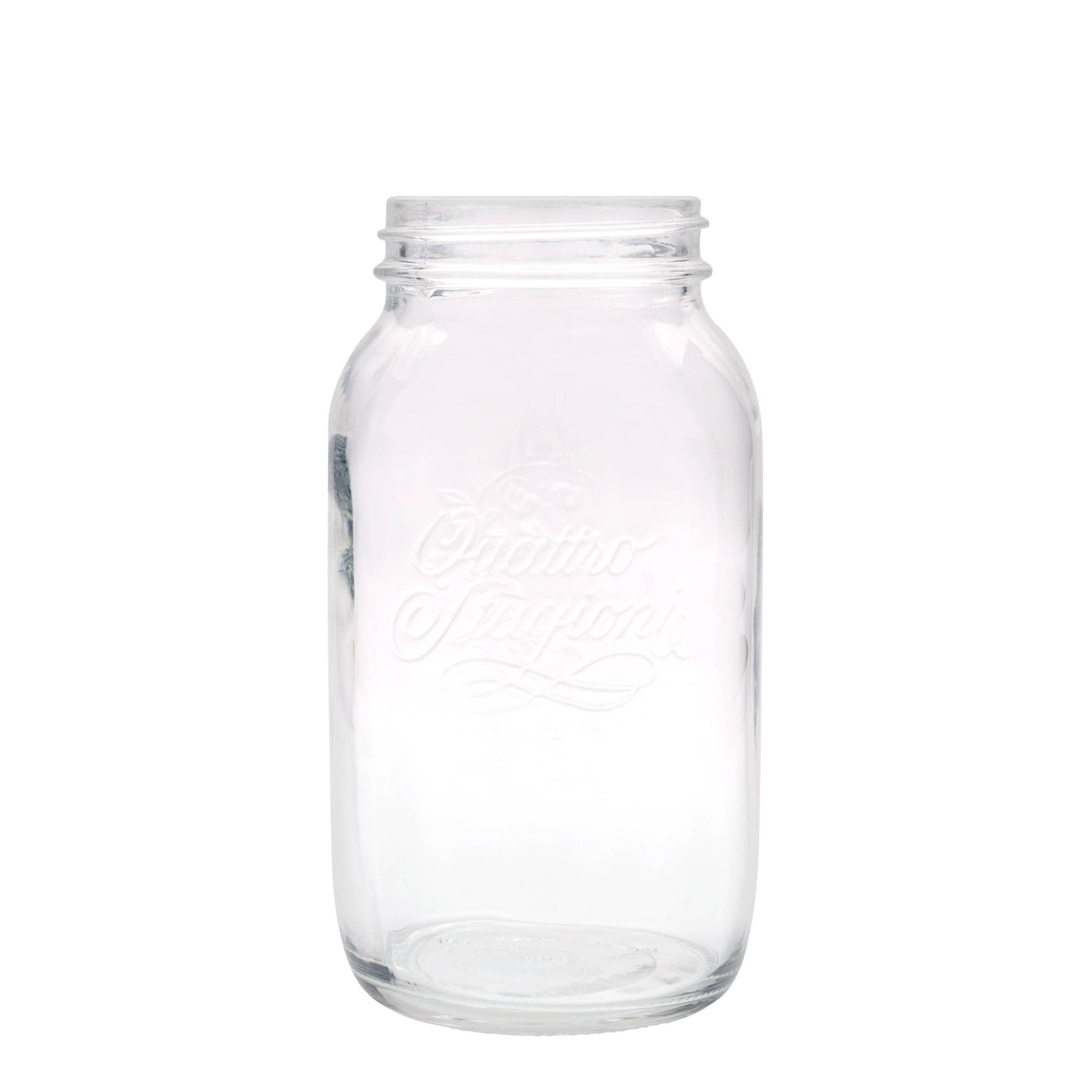 1 500 ml glas 'Quattro Stagioni', öppning: skruvlock 1 500 ml glas 'Quattro Stagioni', öppning: skruvlock