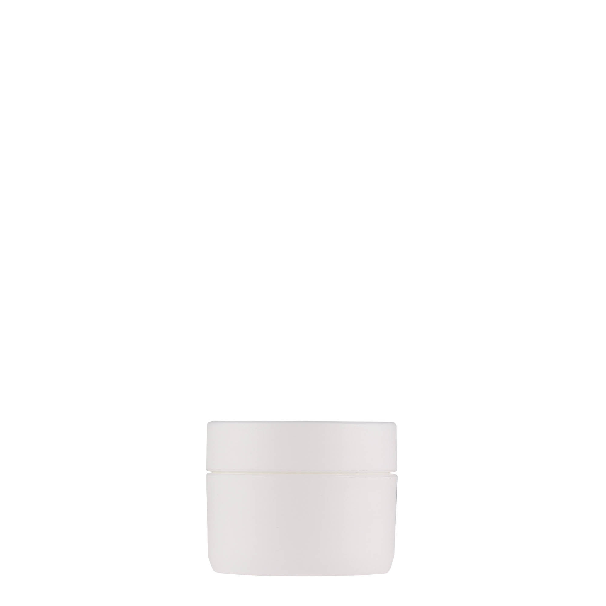 10 ml plastburk 'Antonella', PP, vit, öppning: skruvlock