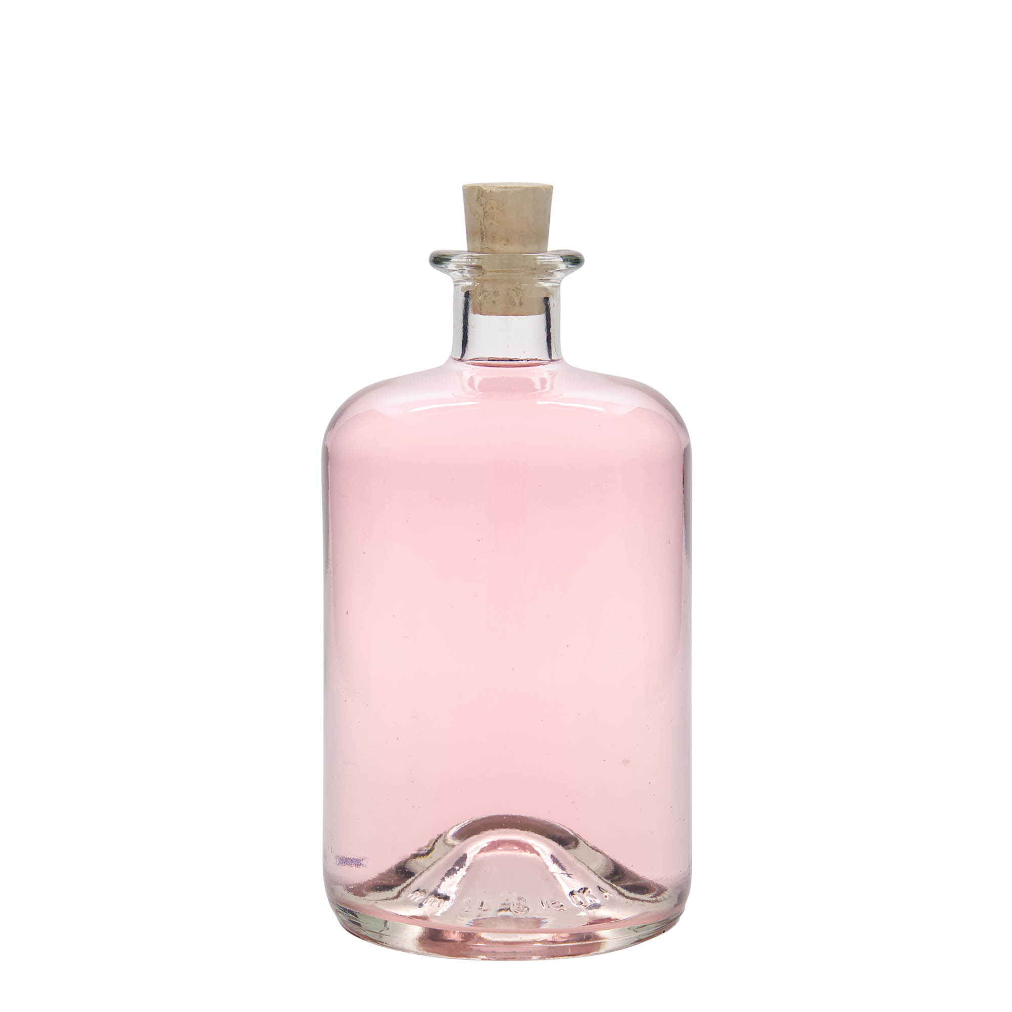 700 ml glasflaska apotekare, öppning: kork