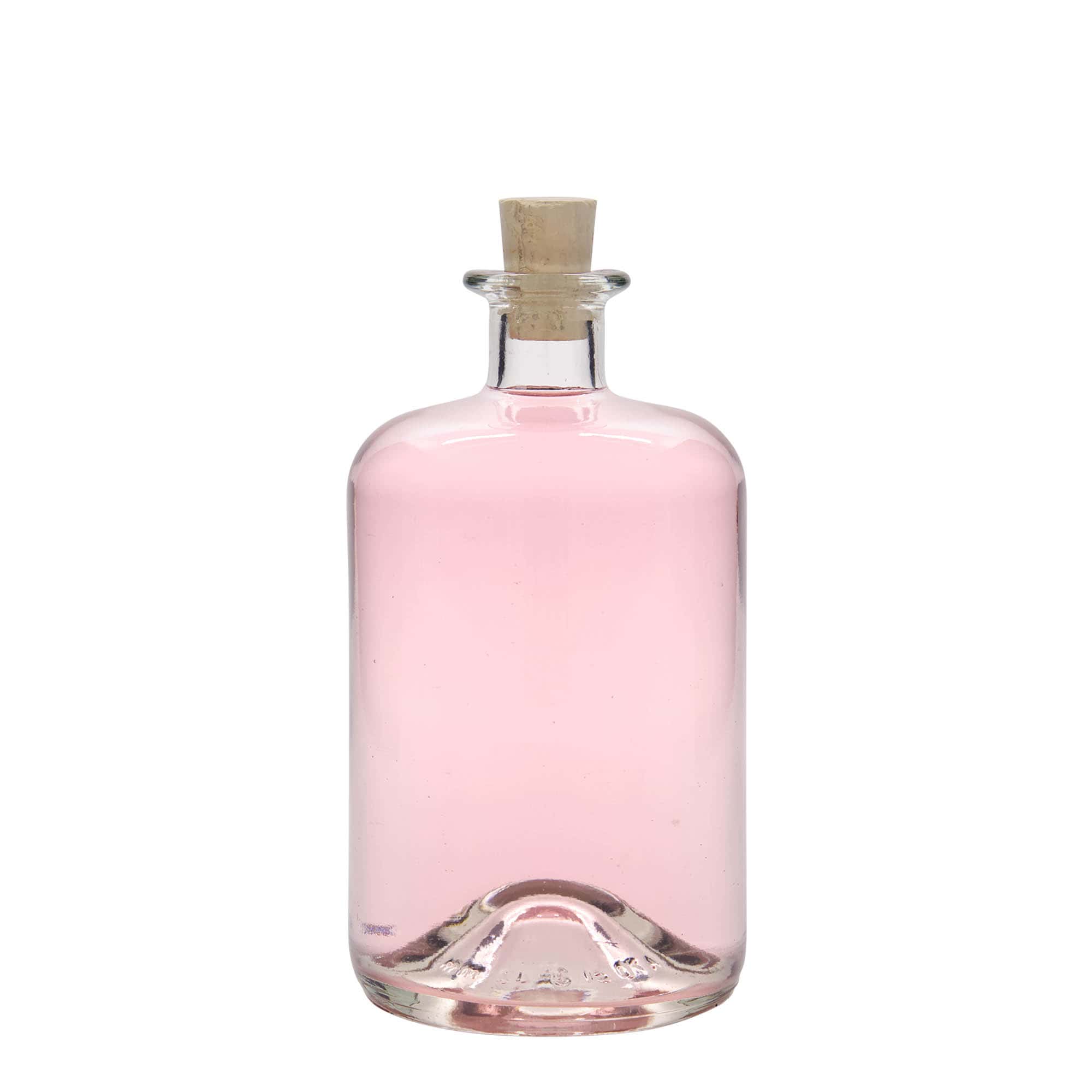 700 ml glasflaska apotekare, öppning: kork
