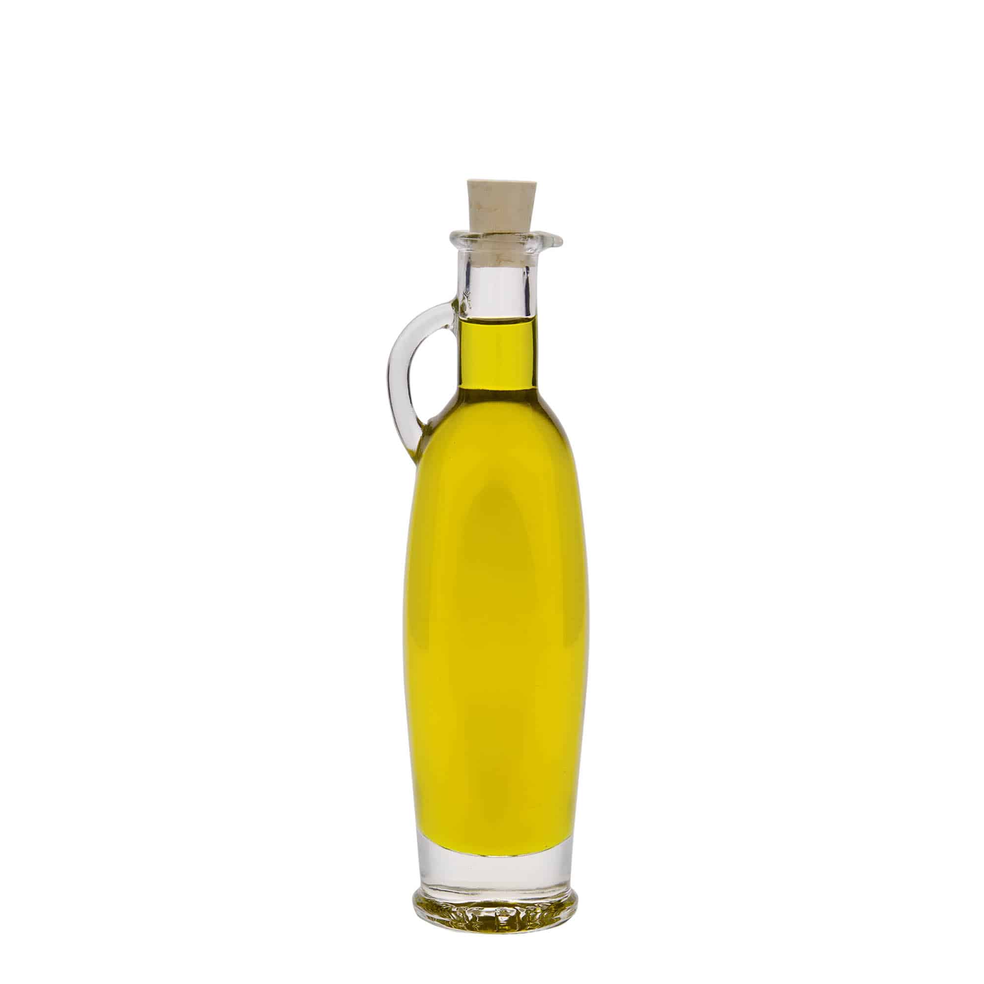 100 ml glasflaska 'Eleganta', oval, mynning: kork