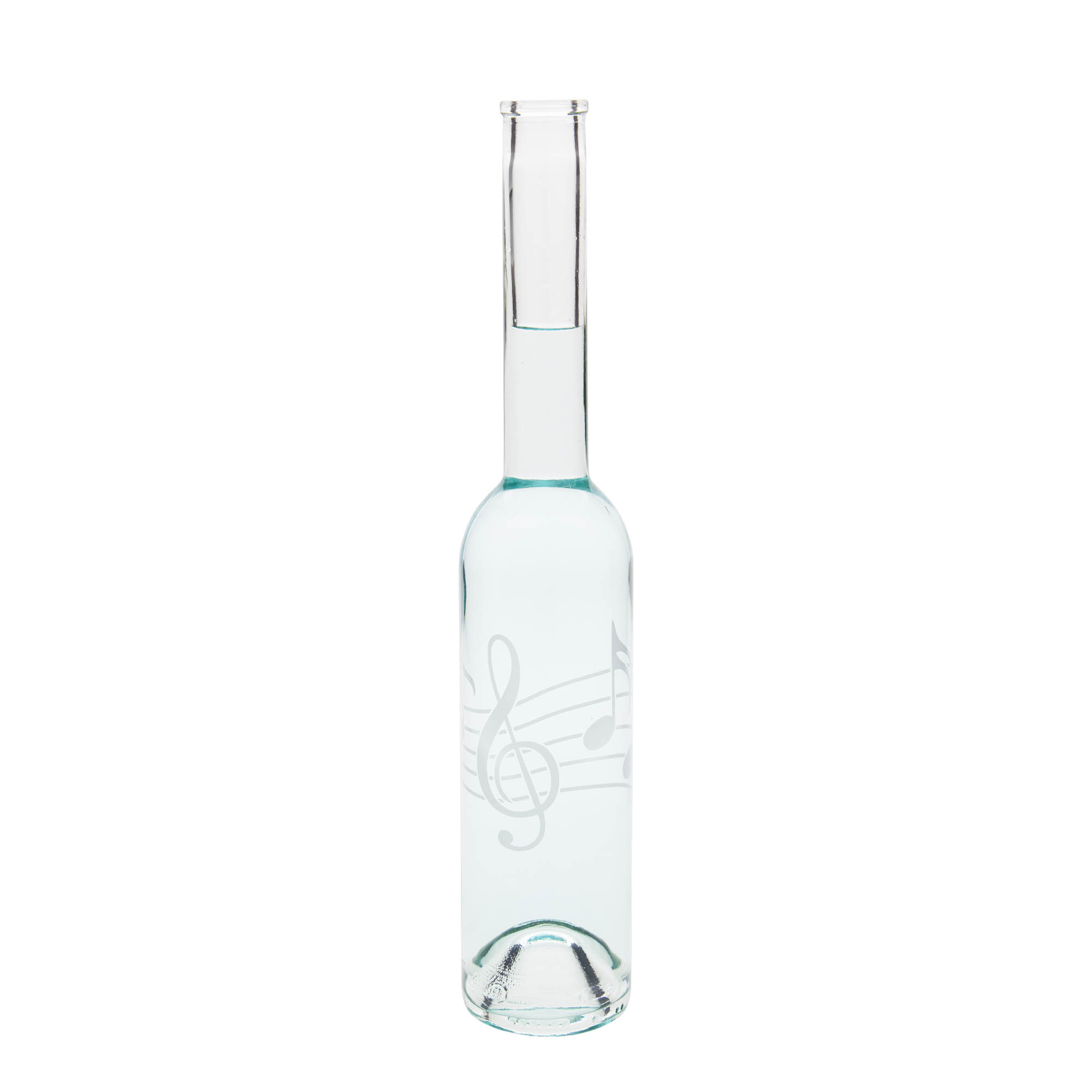 350 ml glasflaska 'Opera', motiv: musiknoter, öppning: kork 350 ml glasflaska 'Opera', motiv: musiknoter, öppning: kork