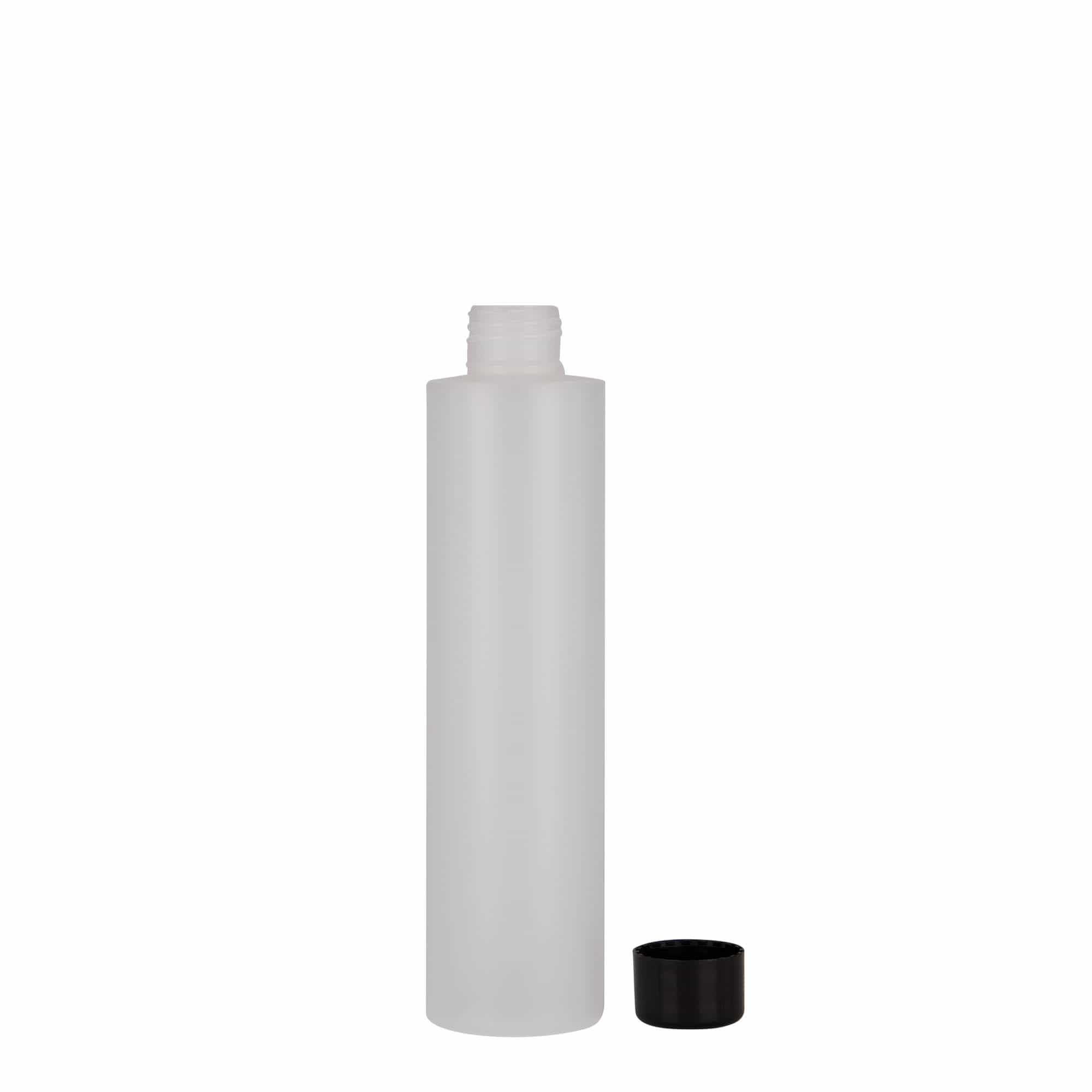 200 ml plastflaska 'Pipe', HDPE, natur, öppning: 24/410