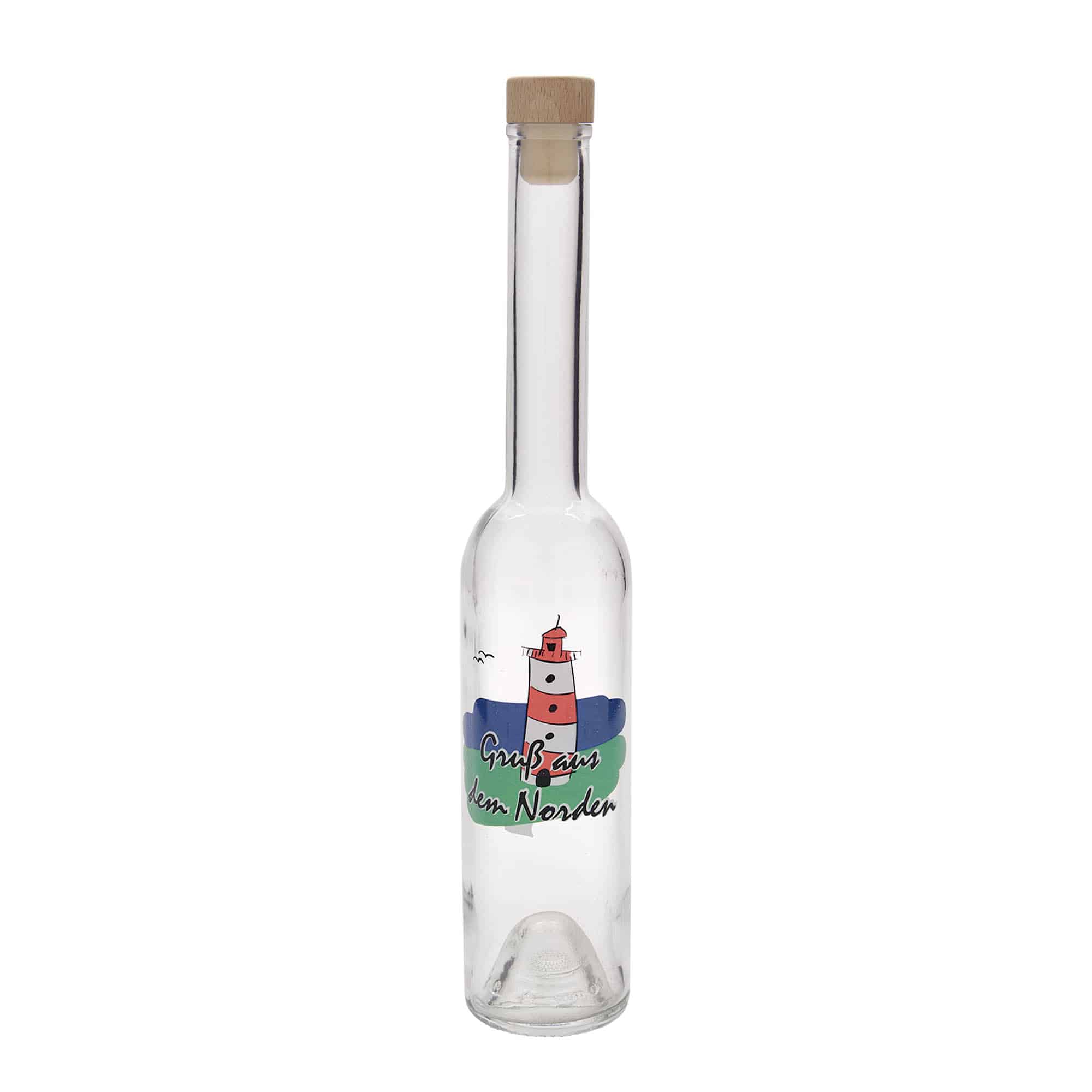 350 ml glasflaska 'Opera', motiv: Norden, öppning: kork