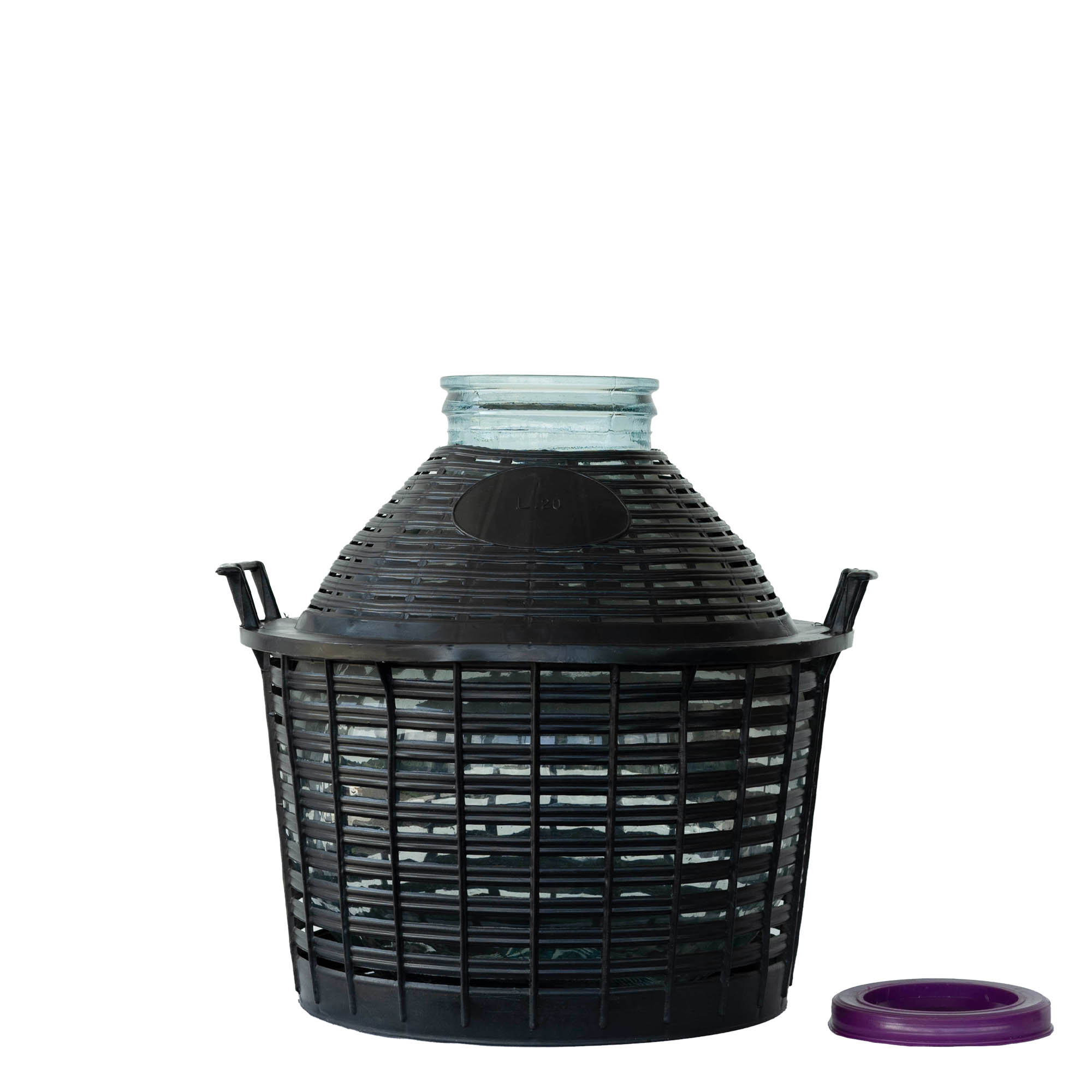 20 l ballongflaska med vid hals, glas, öppning: skruvlock 20 l ballongflaska med vid hals, glas, öppning: skruvlock