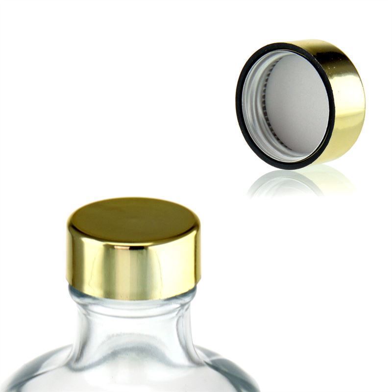 Skruvkork, ABS-plast, guld, för mynning: GPI 28/400 Skruvkork, ABS-plast, guld, för mynning: GPI 28/400