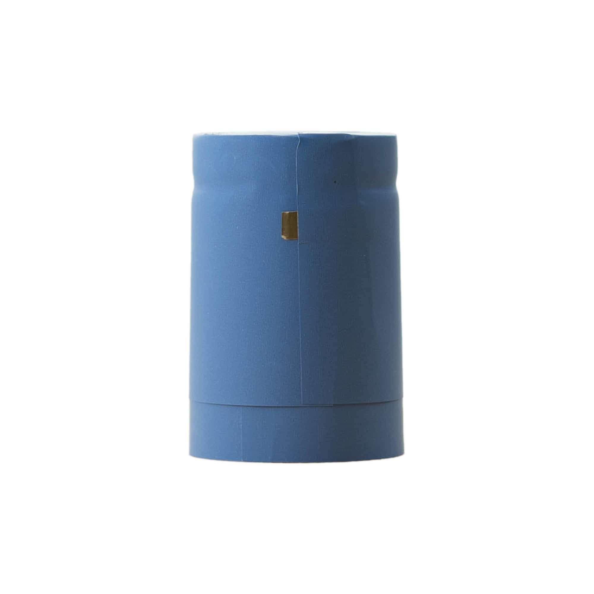 Krympkapsel 32x41, PVC-plast, himmelsblå Krympkapsel 32x41, PVC-plast, himmelsblå