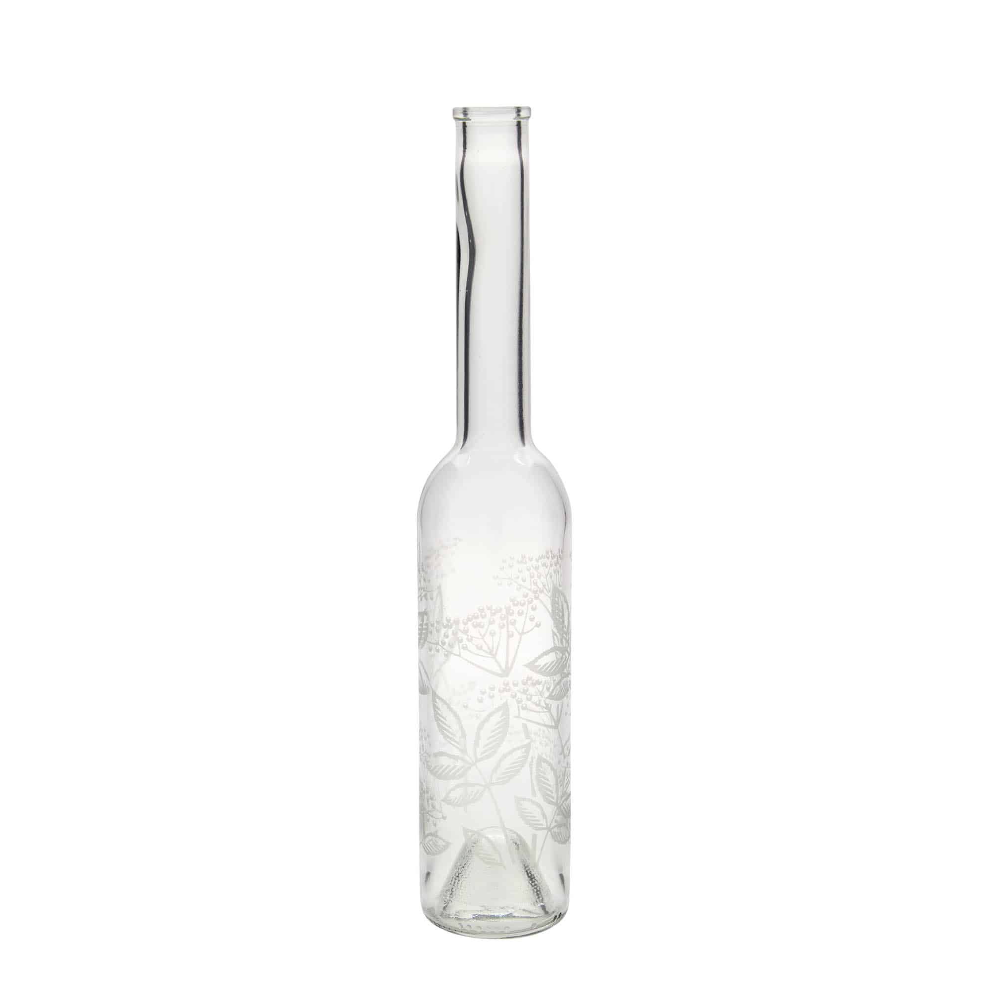 350 ml glasflaska 'Opera', motiv: fläder, öppning: kork 350 ml glasflaska 'Opera', motiv: fläder, öppning: kork