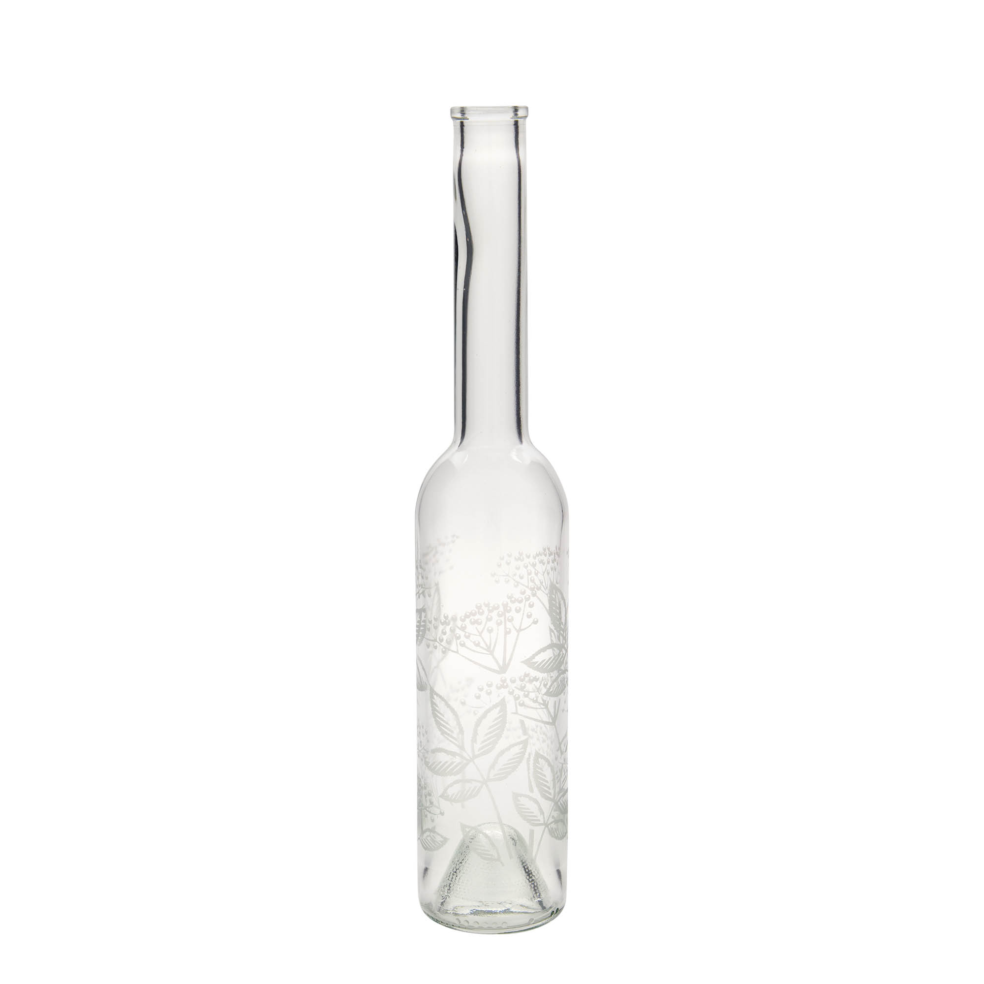 350 ml glasflaska 'Opera', motiv: fläder, öppning: kork