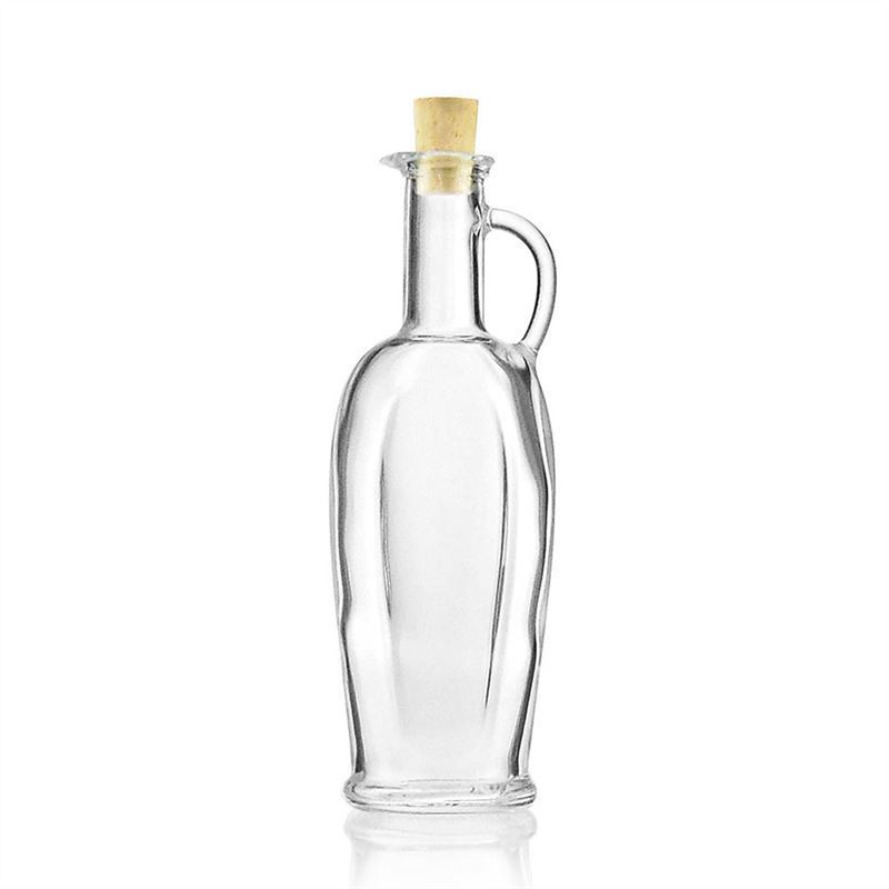 250 ml glasflaska 'Eleganta', oval, öppning: kork
