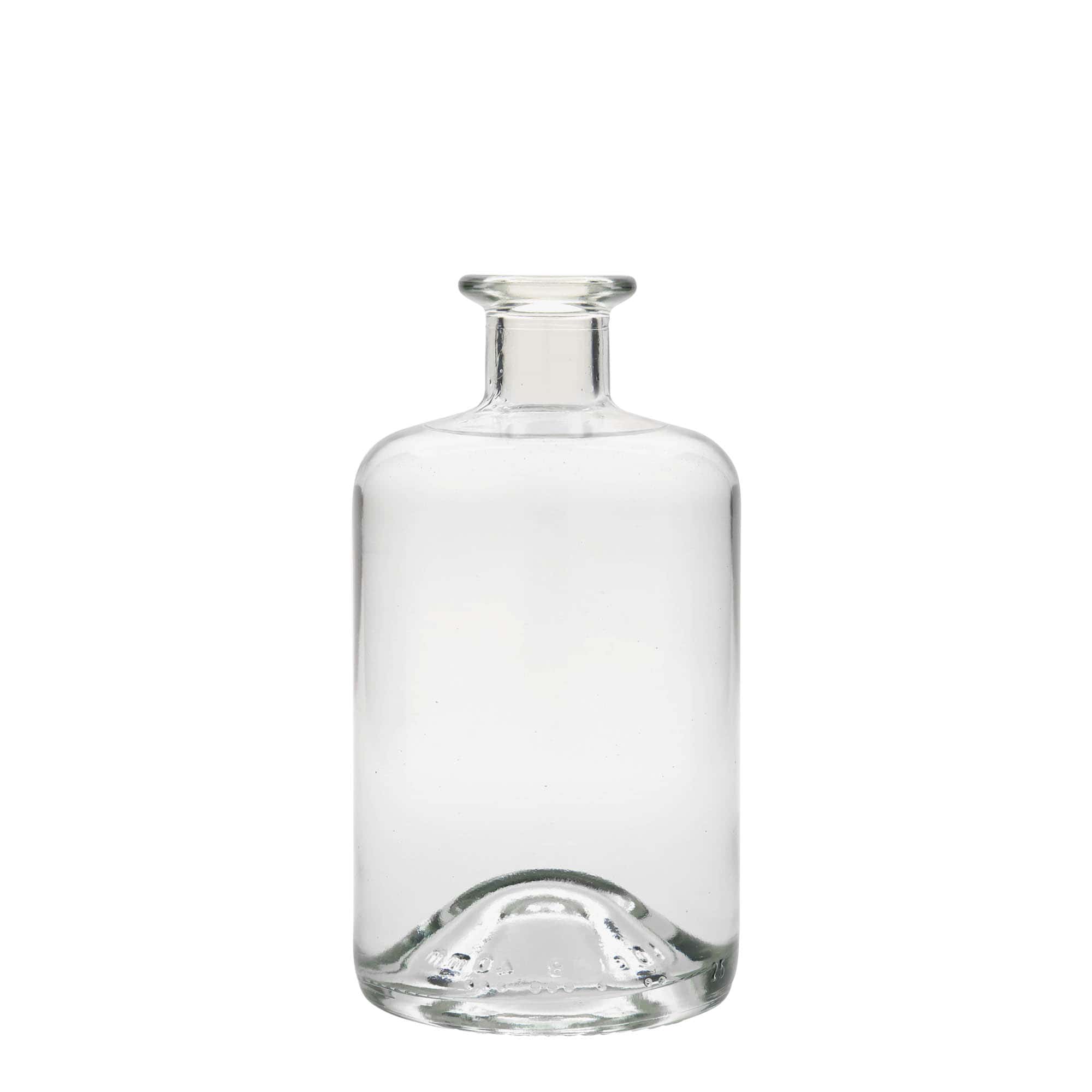 500 ml glasflaska apotekare, öppning: kork