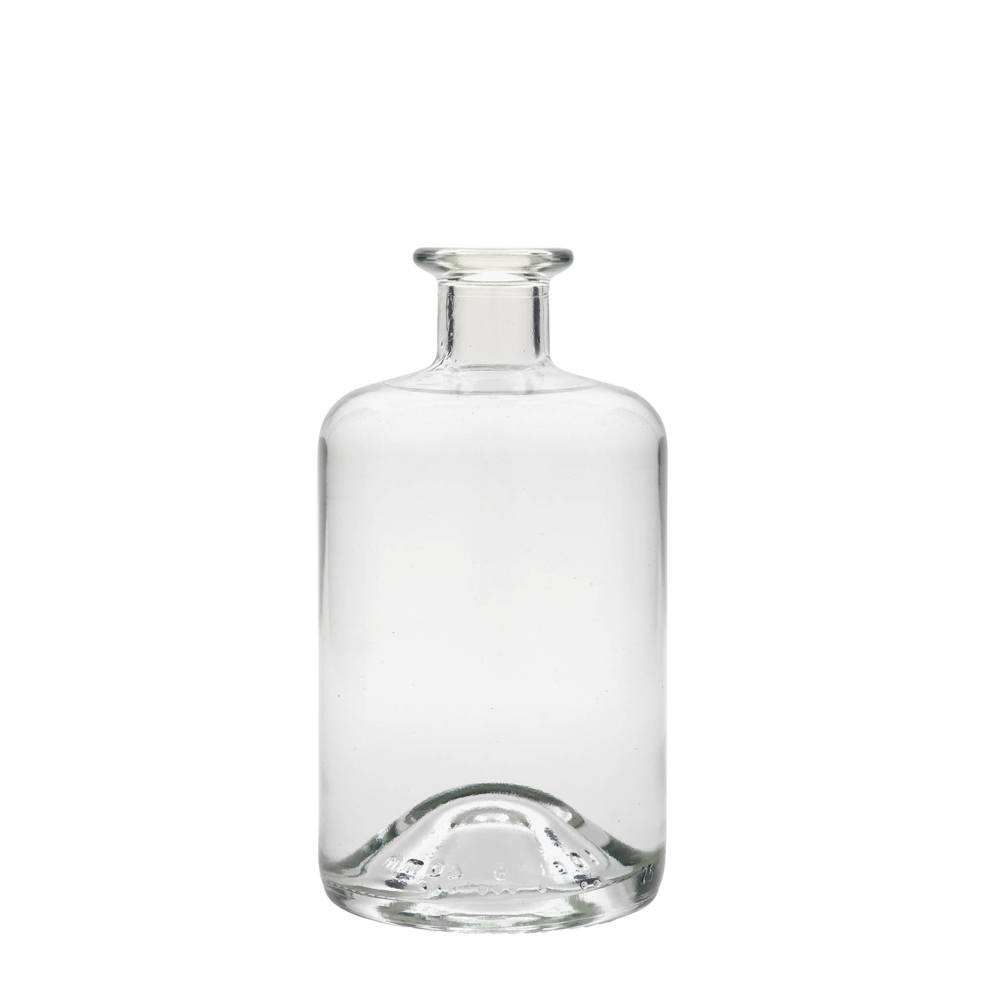 500 ml glasflaska apotekare, öppning: kork