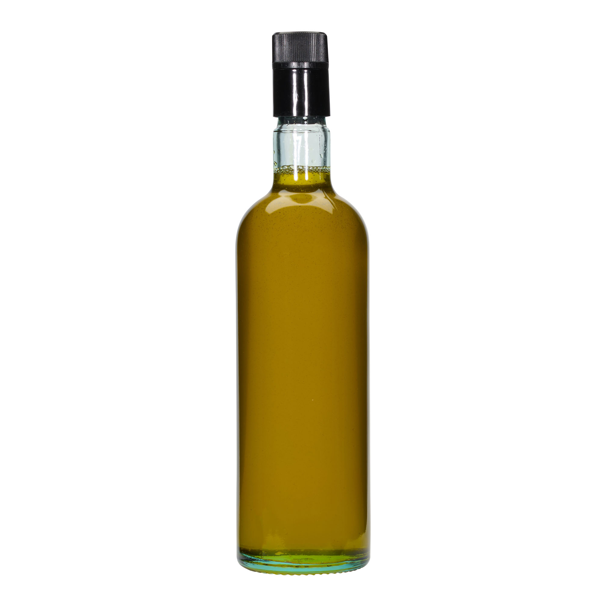 750 ml ättiks-/oljeflaska 'Willy New', glas, ljusgrön, mynning: DOP