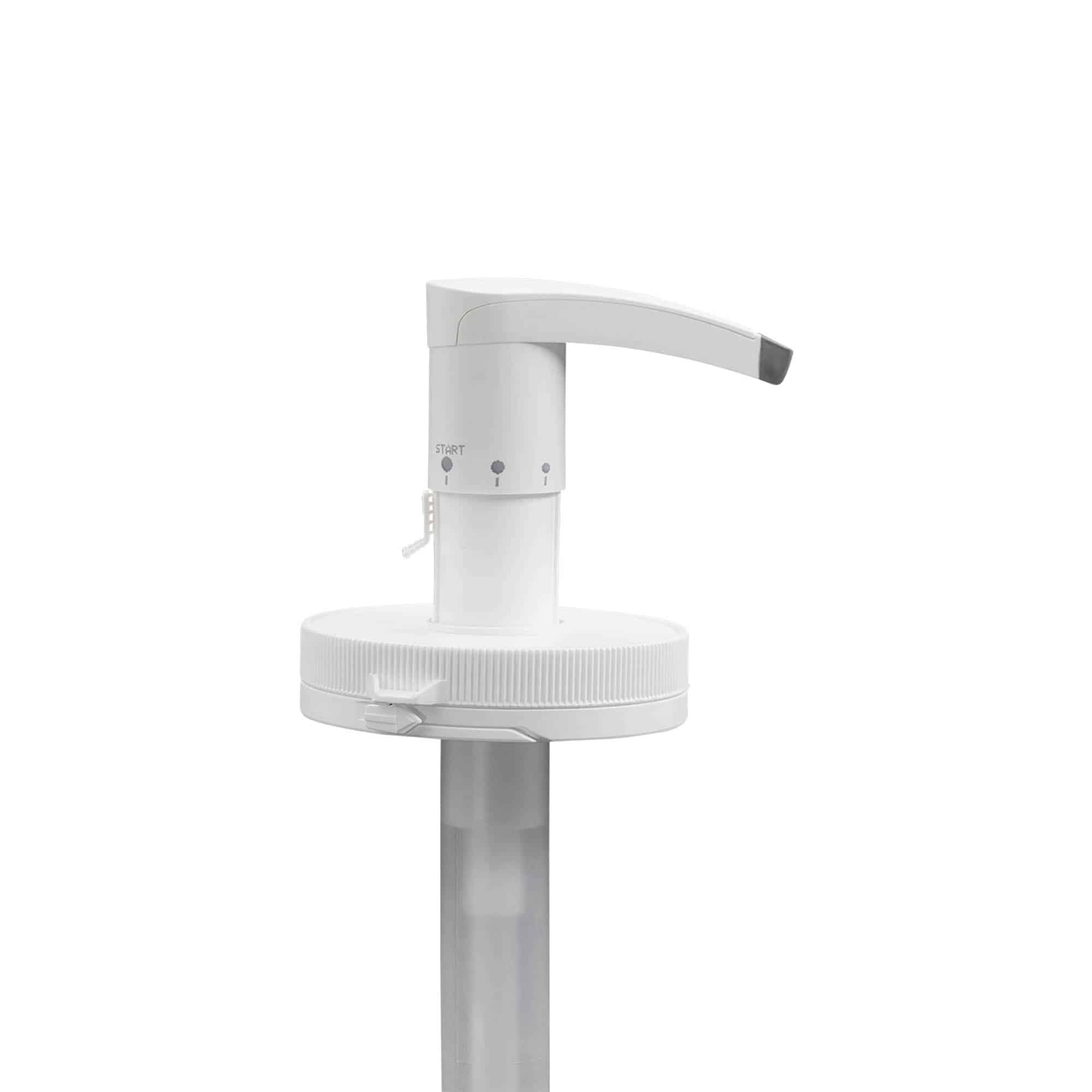 Dispenserpump för 655 ml 'Securibox', PE-plast, vit, för öppning: skruvlock