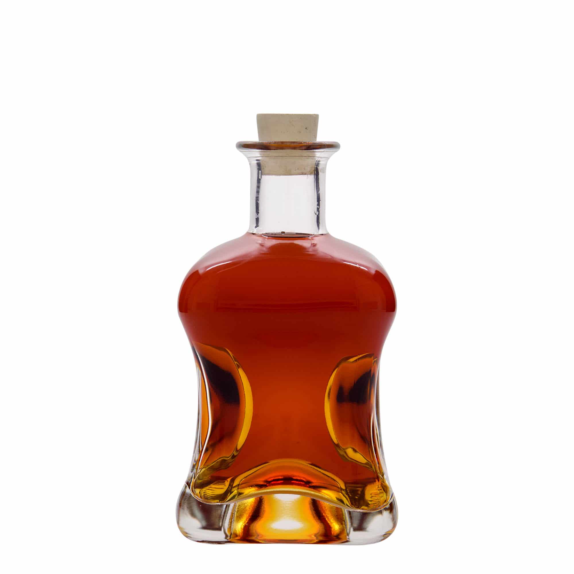 500 ml glasflaska 'Dublin', kvadratisk, mynning: kork