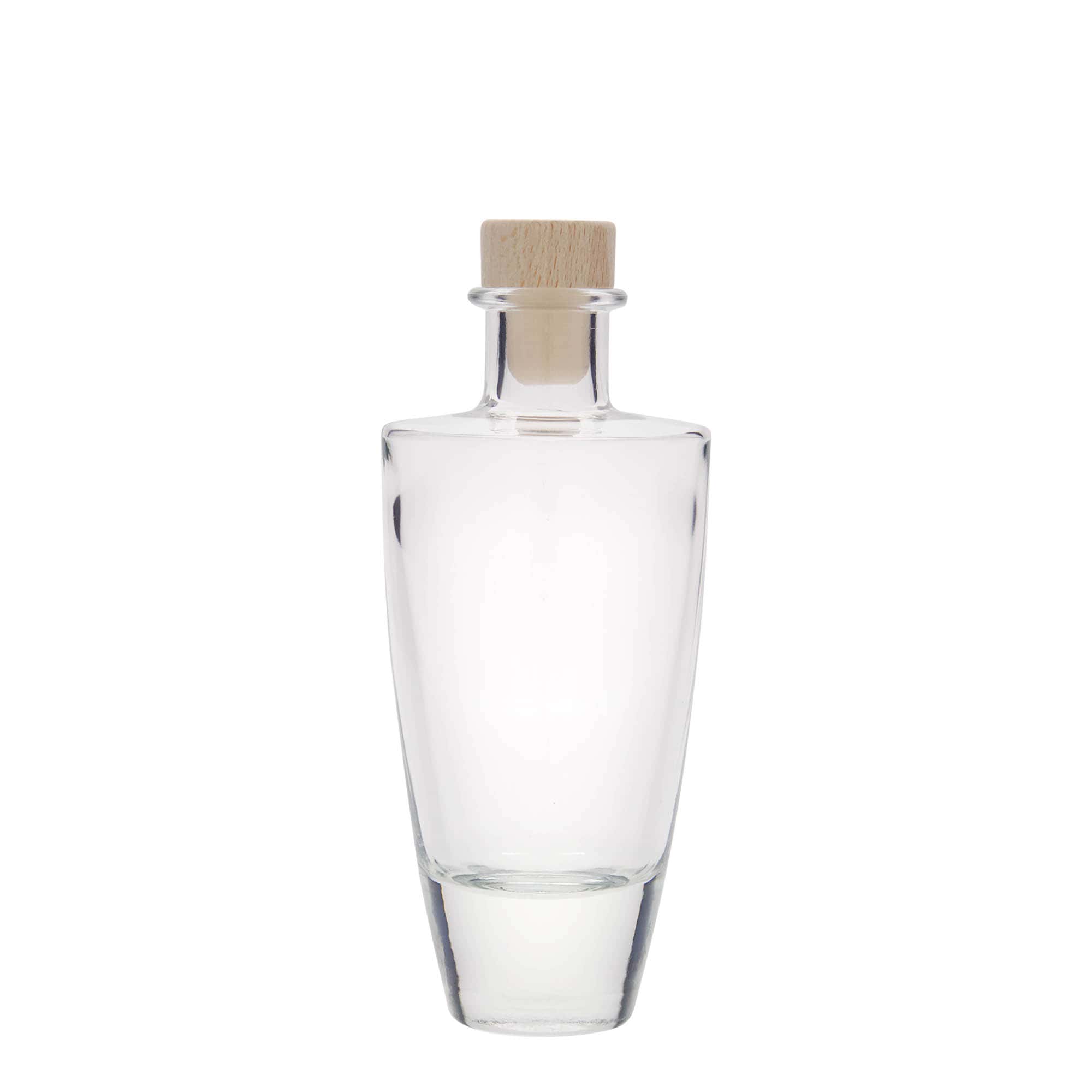 200 ml glasflaska 'Vanessa', oval, öppning: kork