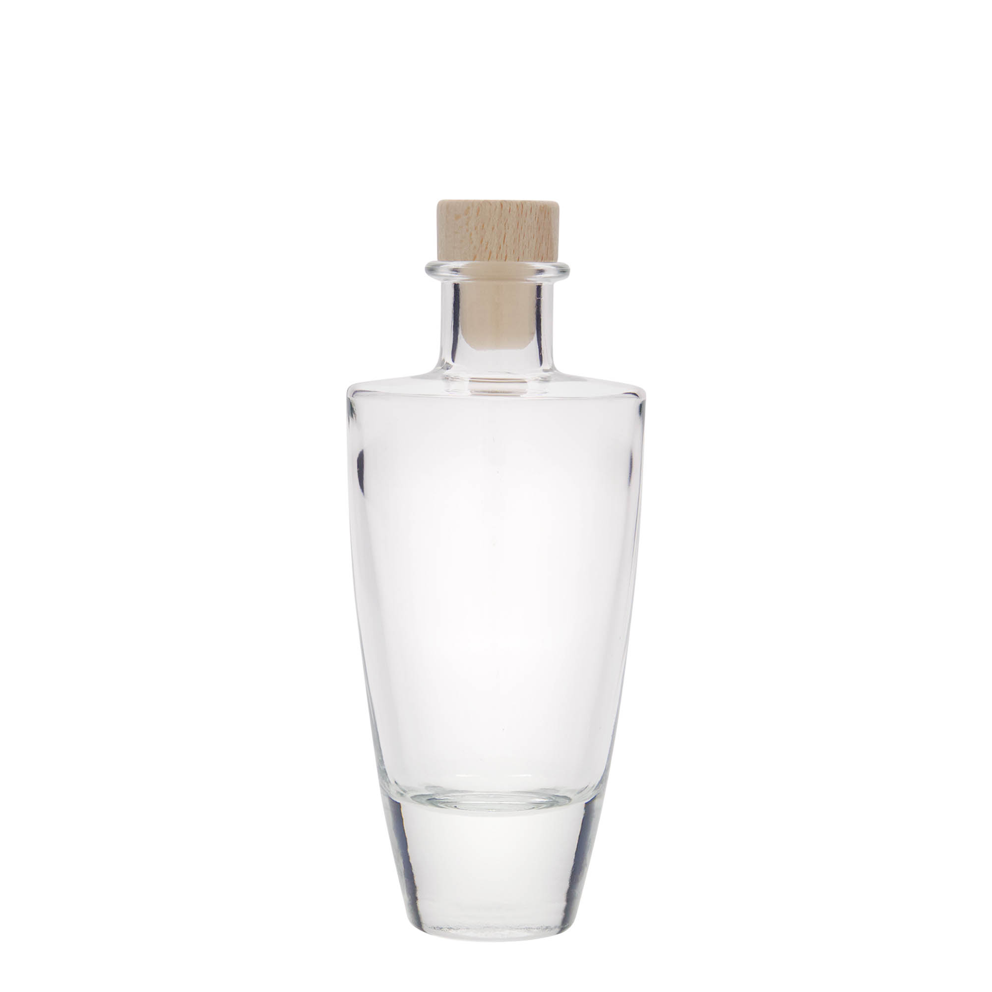 200 ml glasflaska 'Vanessa', oval, öppning: kork