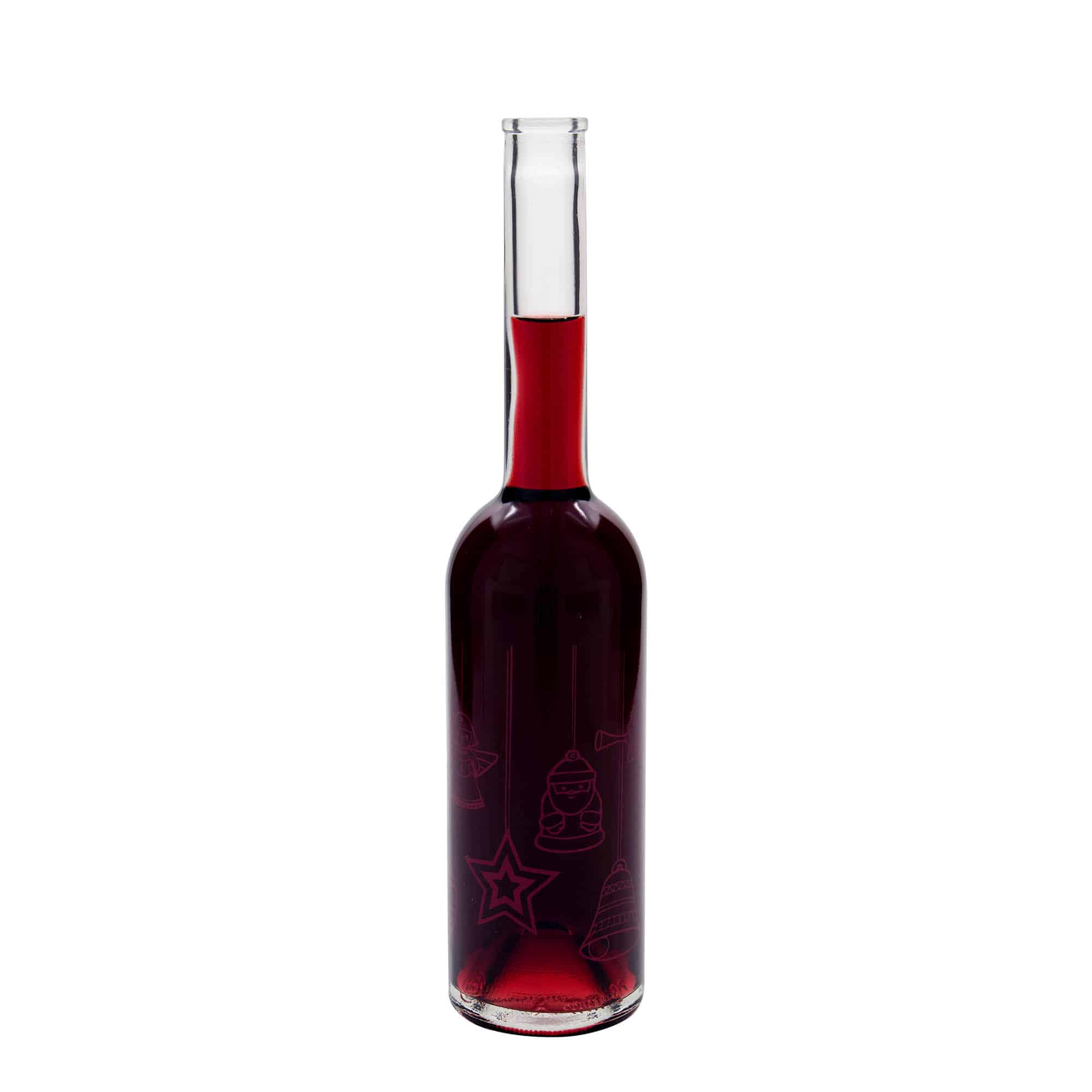 500 ml glasflaska 'Opera', motiv: Stjärnor, mynning: kork