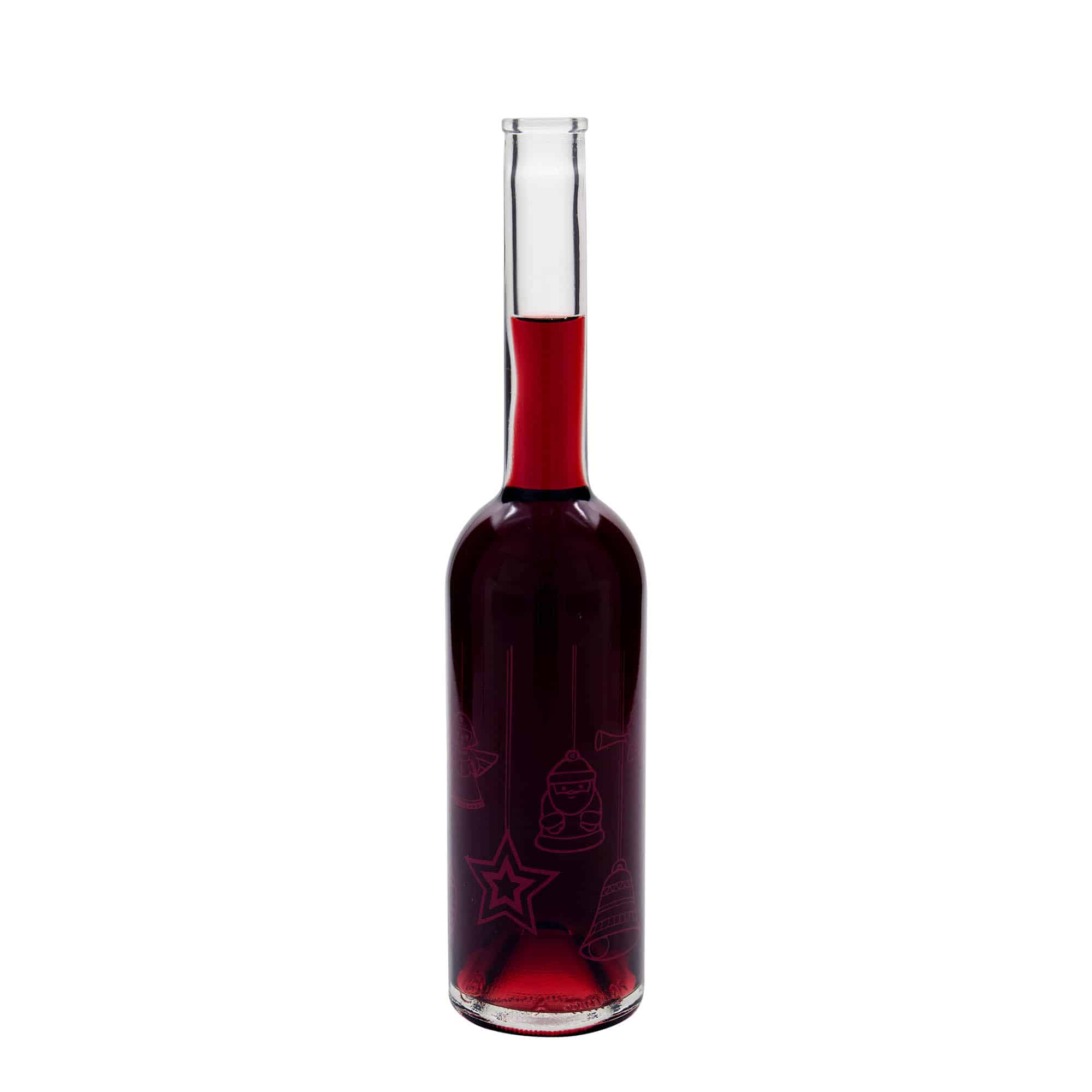 500 ml glasflaska 'Opera', motiv: stjärnor, mynning: kork